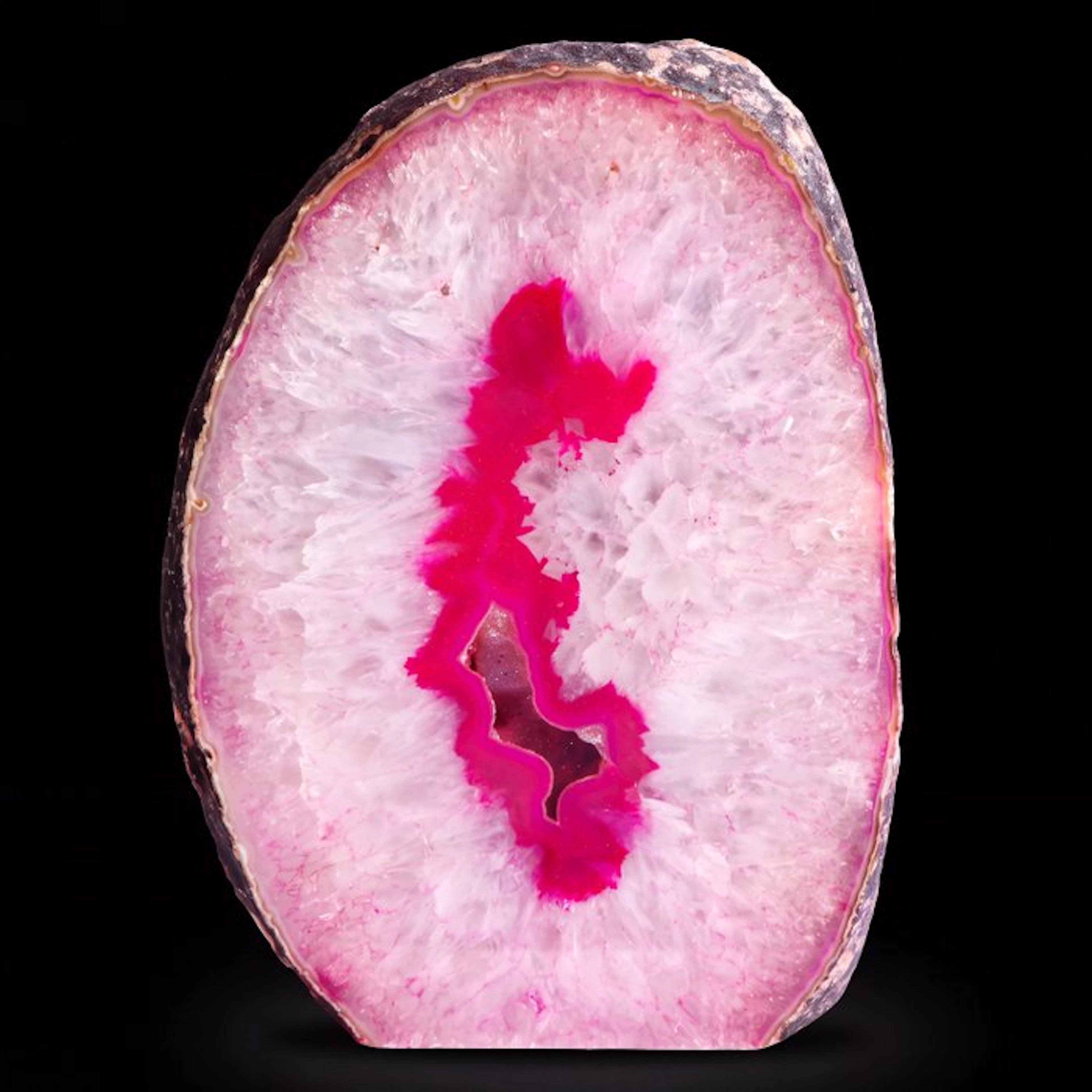 XL Pink Agate - 25x18x8 cm - Geode- 6.1 kg