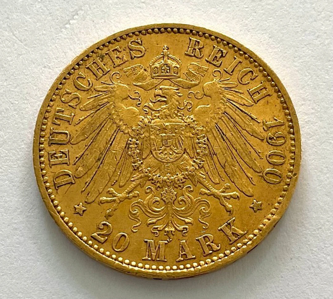 Germany, Empire Wilhelm II. 20 Mark 1900 A / Prussia