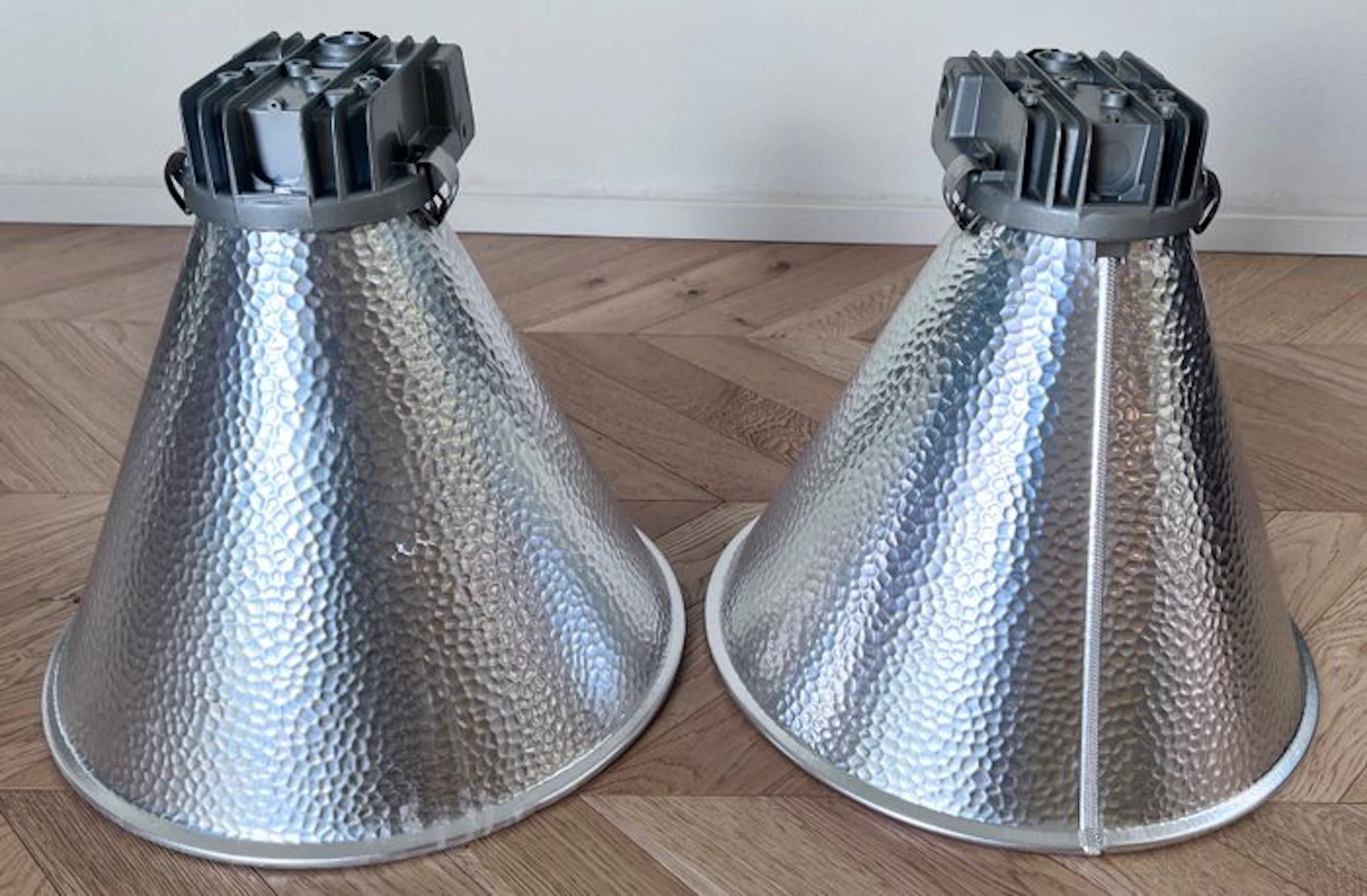 Hanging lamp (2) - Steel, Aluminium, Glass