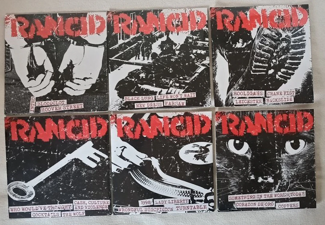 Rancid - 6 x sealed 7" singles - Multiple titles - 45 RPM 7" single - Reissue