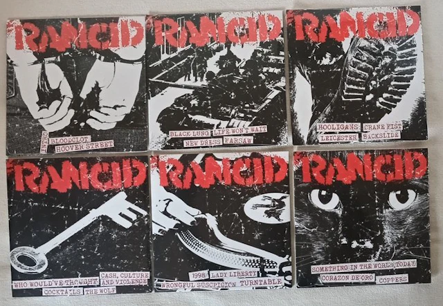 Rancid - 6 x sealed 7" singles - Multiple titles - 45 RPM 7" single - Reissue