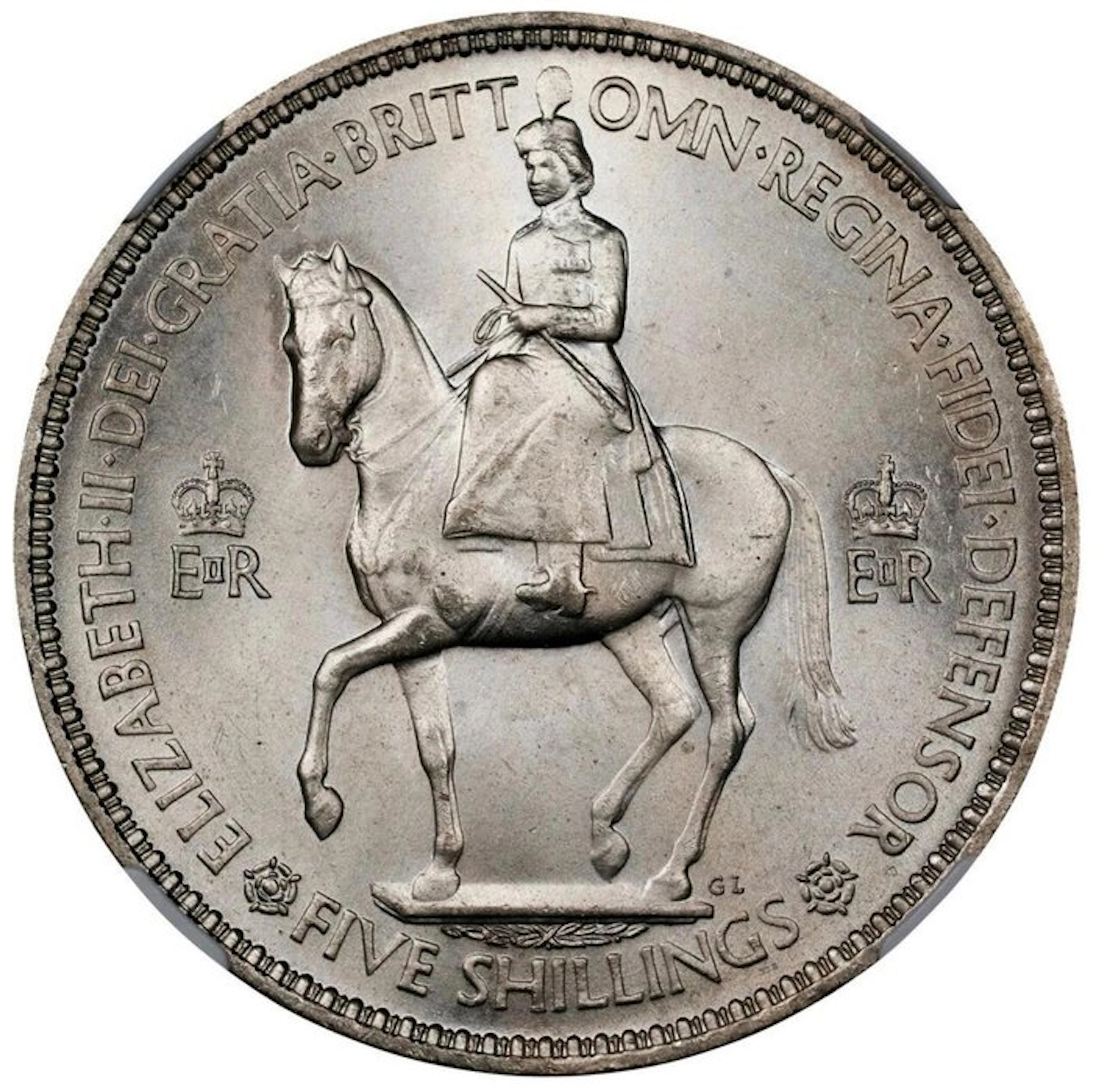 United Kingdom. Elizabeth II. Crown 1953 - NGC MS64