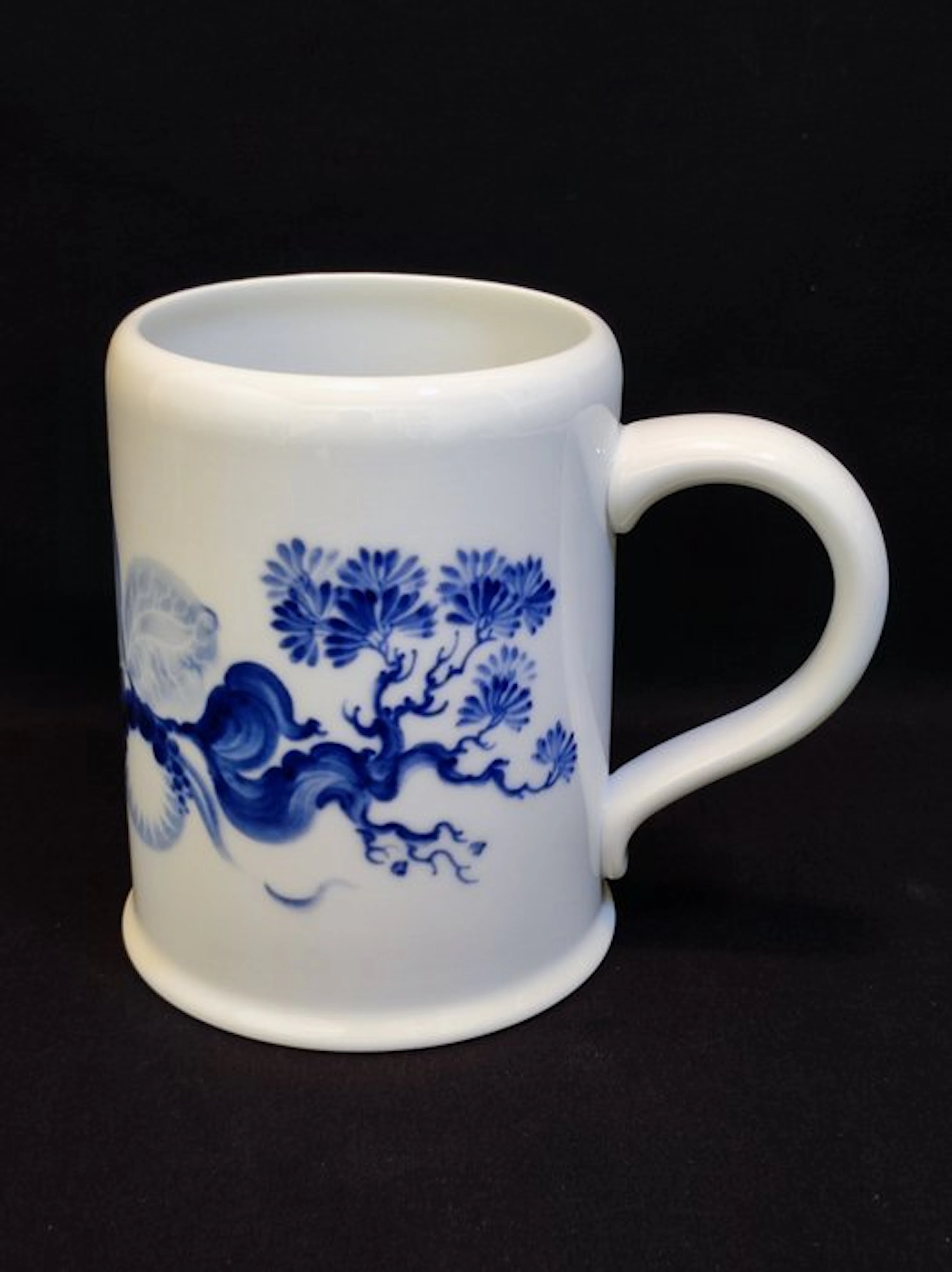 Meissen - Heinz Werner - Beer stein - Henkel mug Blue Orchid