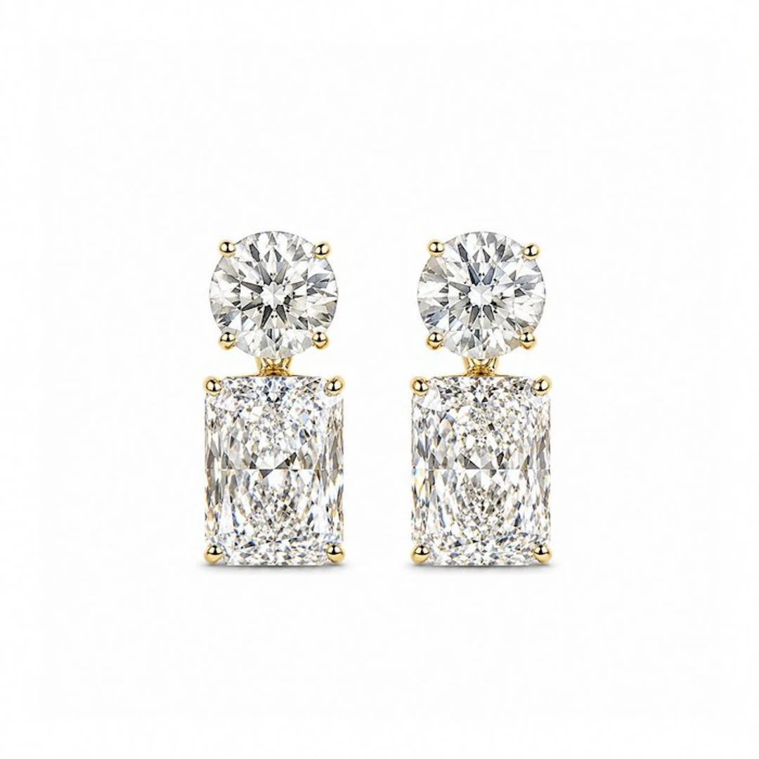 No reserve price - Earrings - 14 kt