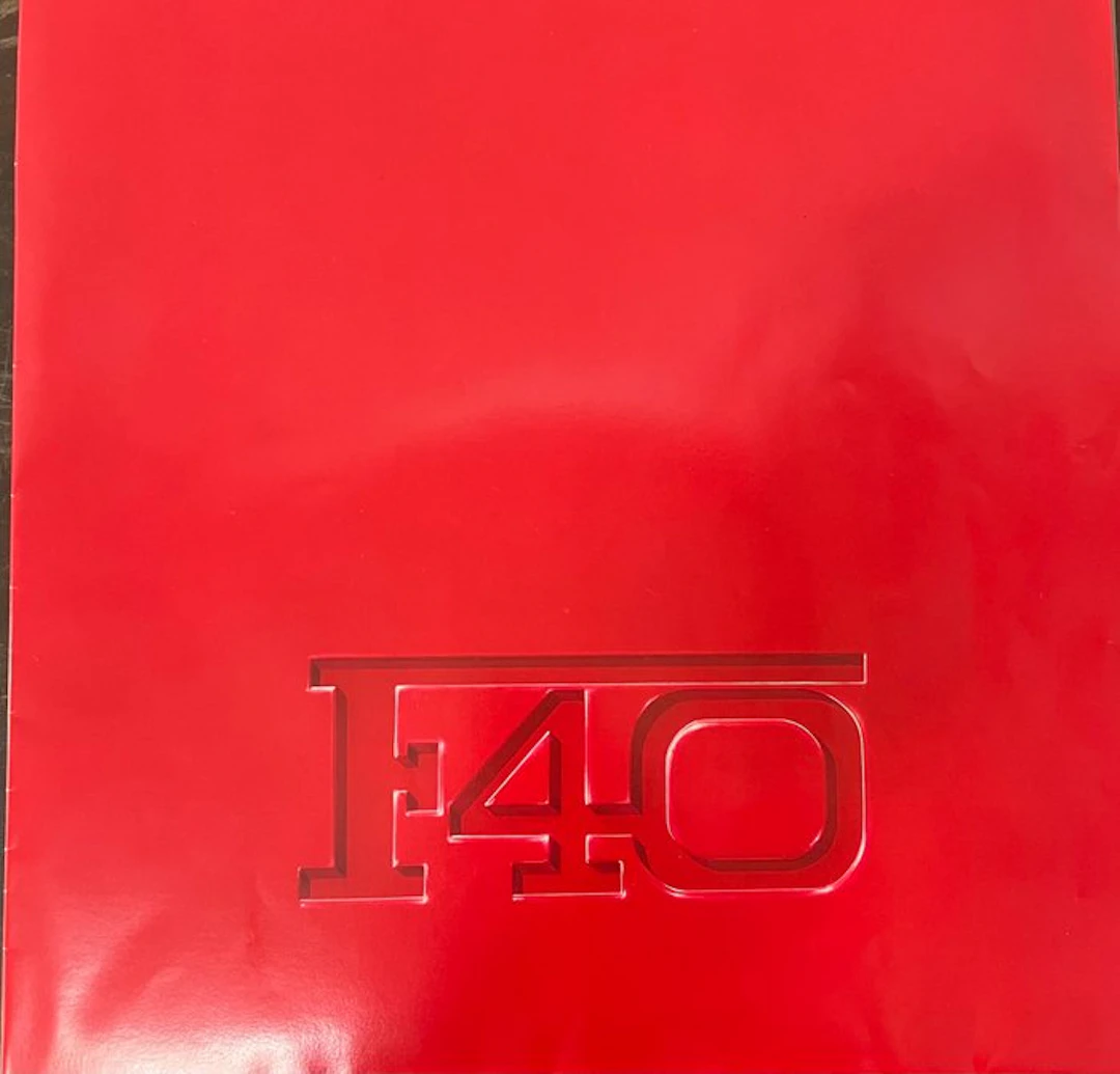 Ferrari F40 brochure - Brochure - 1987-1987