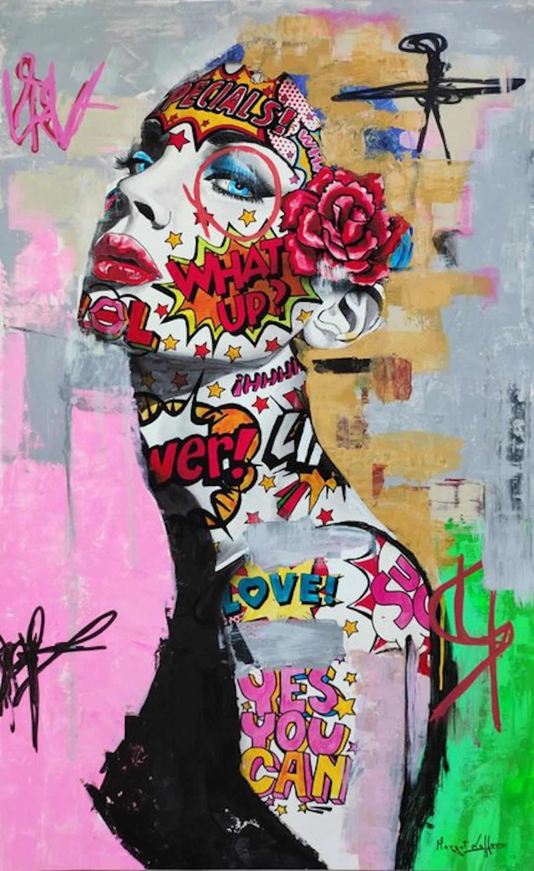 Margot Laffon - Urban whispers - Original - Completely hand-painted