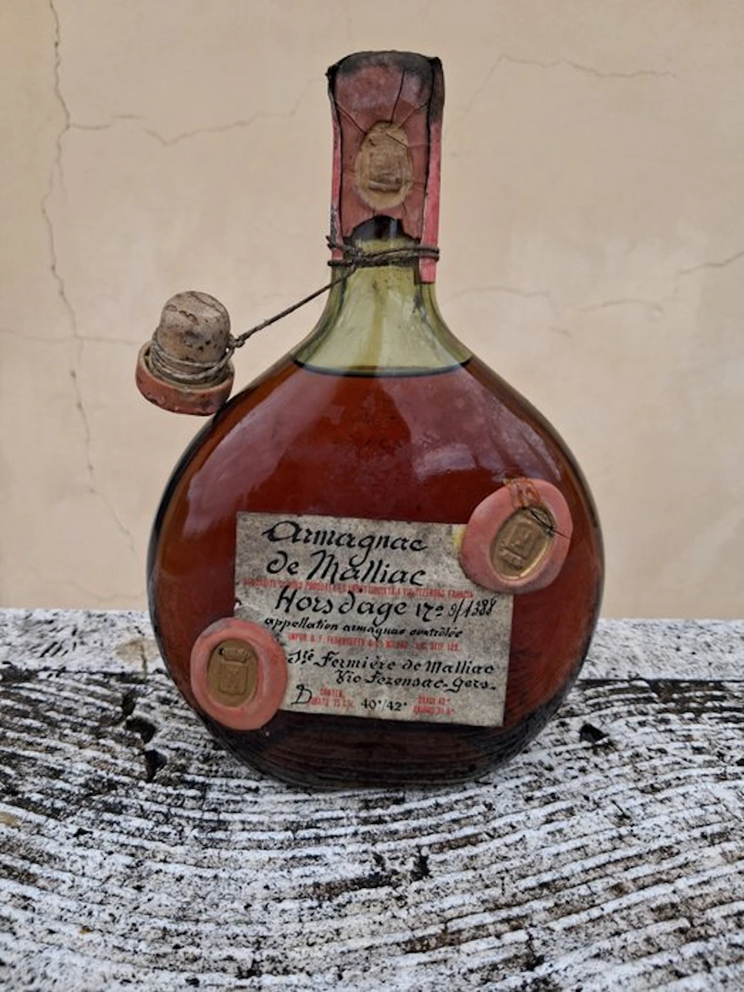 J. de Malliac - Hors d'Age armagnac - b. 1970s - 75cl