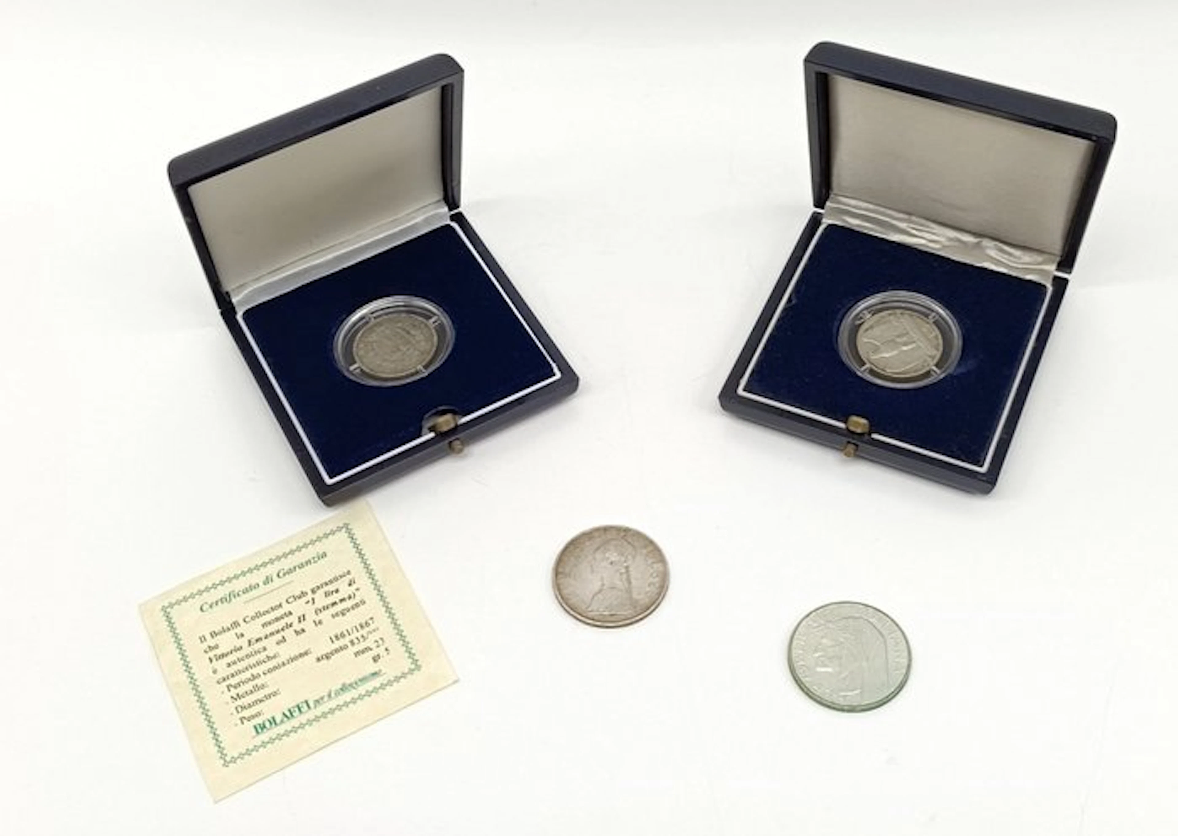 Italy. Vittorio Emanuele II. Lotto 4 argenti 1867-1965 (No reserve price)