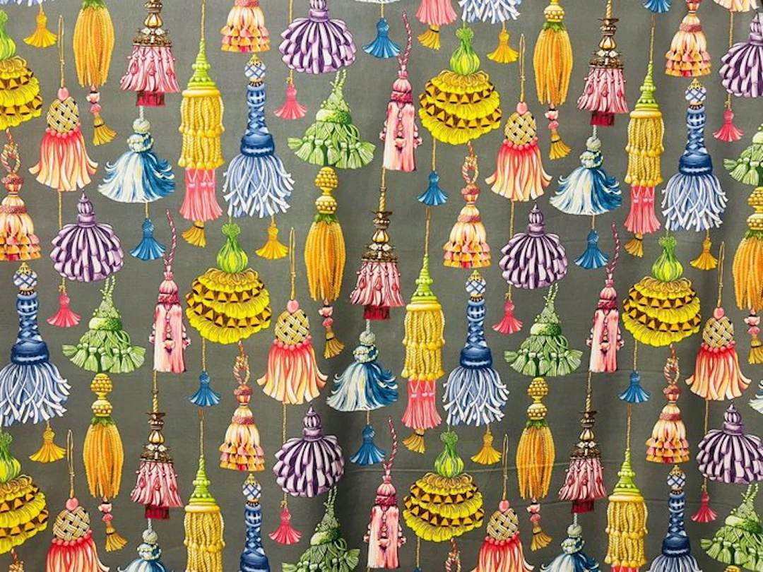 Vibrant cotton fabric certified by Oeko-Tex Standard 100...