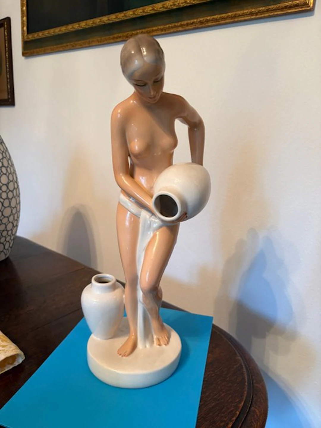 Giovanni Ronzan - Statue, Portatrice di acqua - 48 cm - Ceramic - 1940