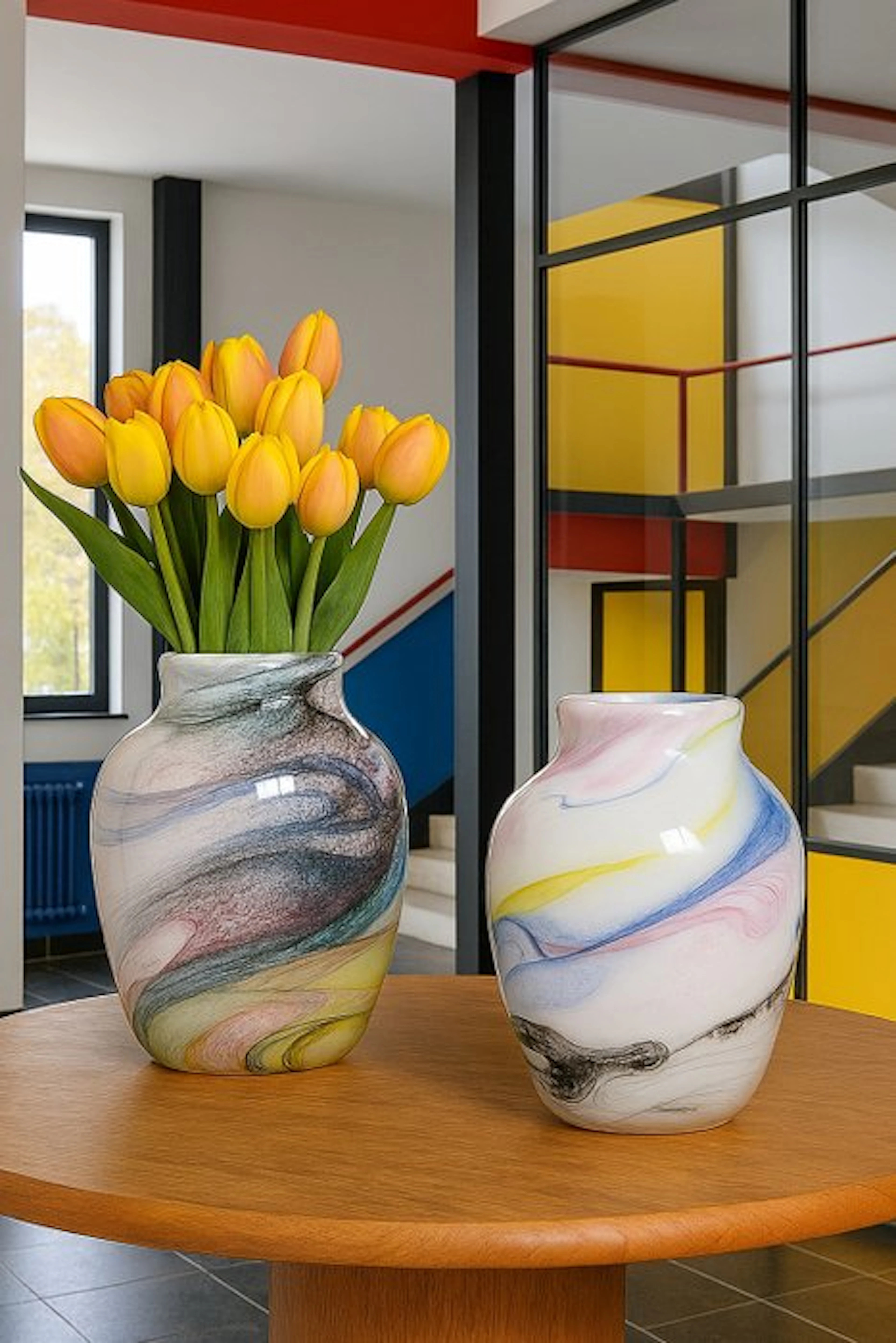 Cloudnola - Vase - Set of 2 Handblown Glass Vases - new...
