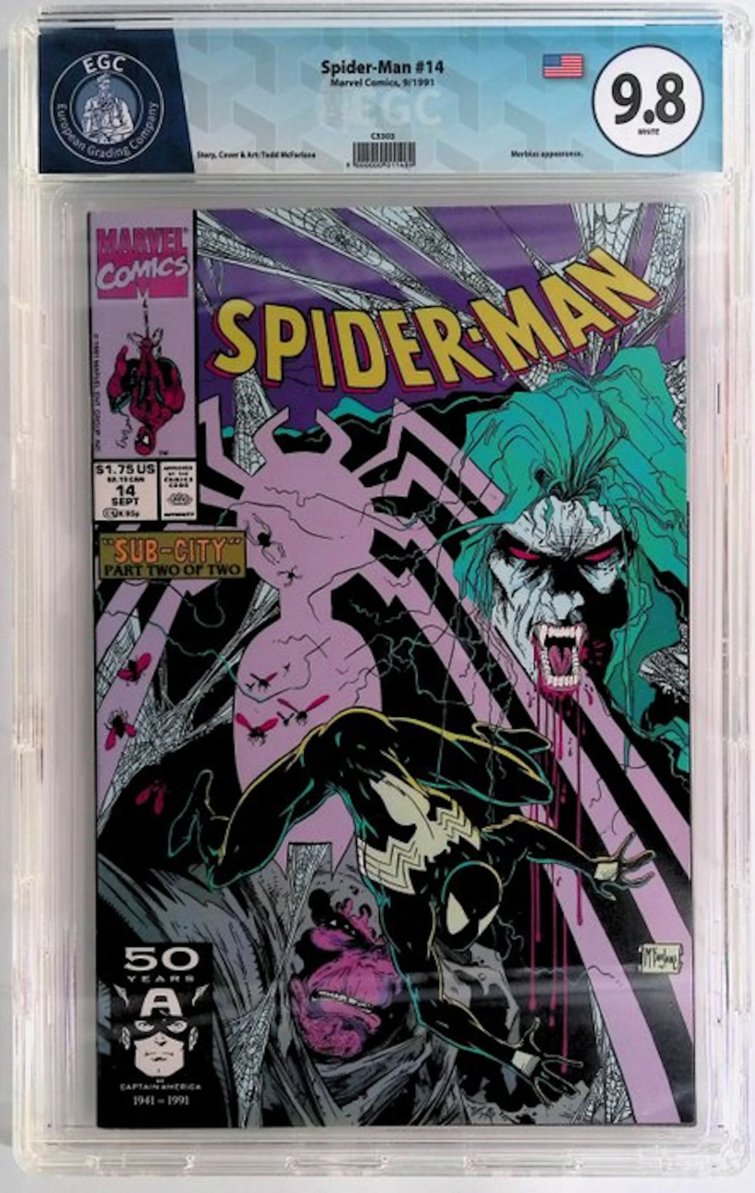 Spider-Man #14 - EGC 9.8 - 1 Graded comic - First edition - 1991
