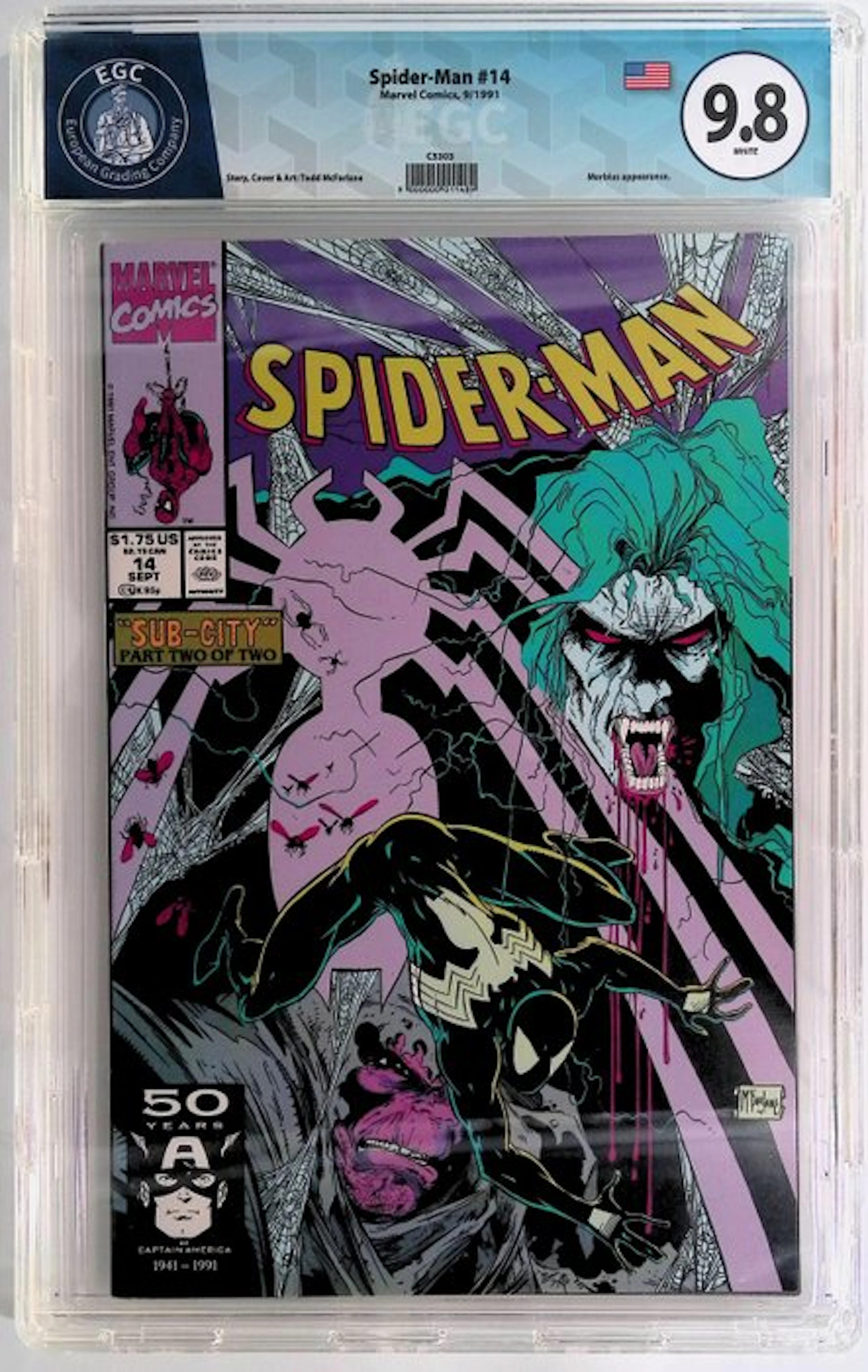 Spider-Man #14 - EGC 9.8 - 1 Graded comic - First edition - 1991