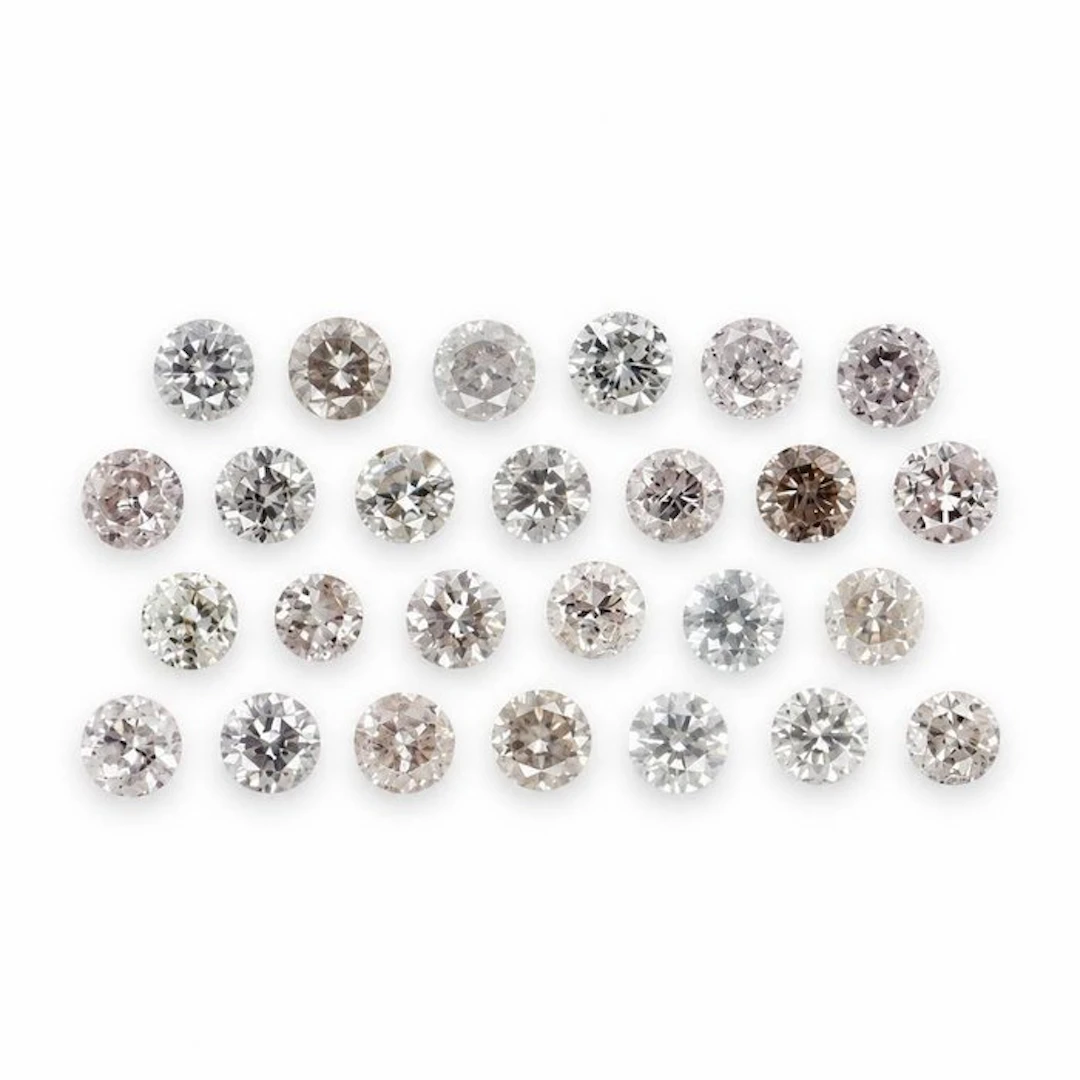 No reserve price - 26 pcs Diamond (Natural) - 0.86 ct - Round - I1