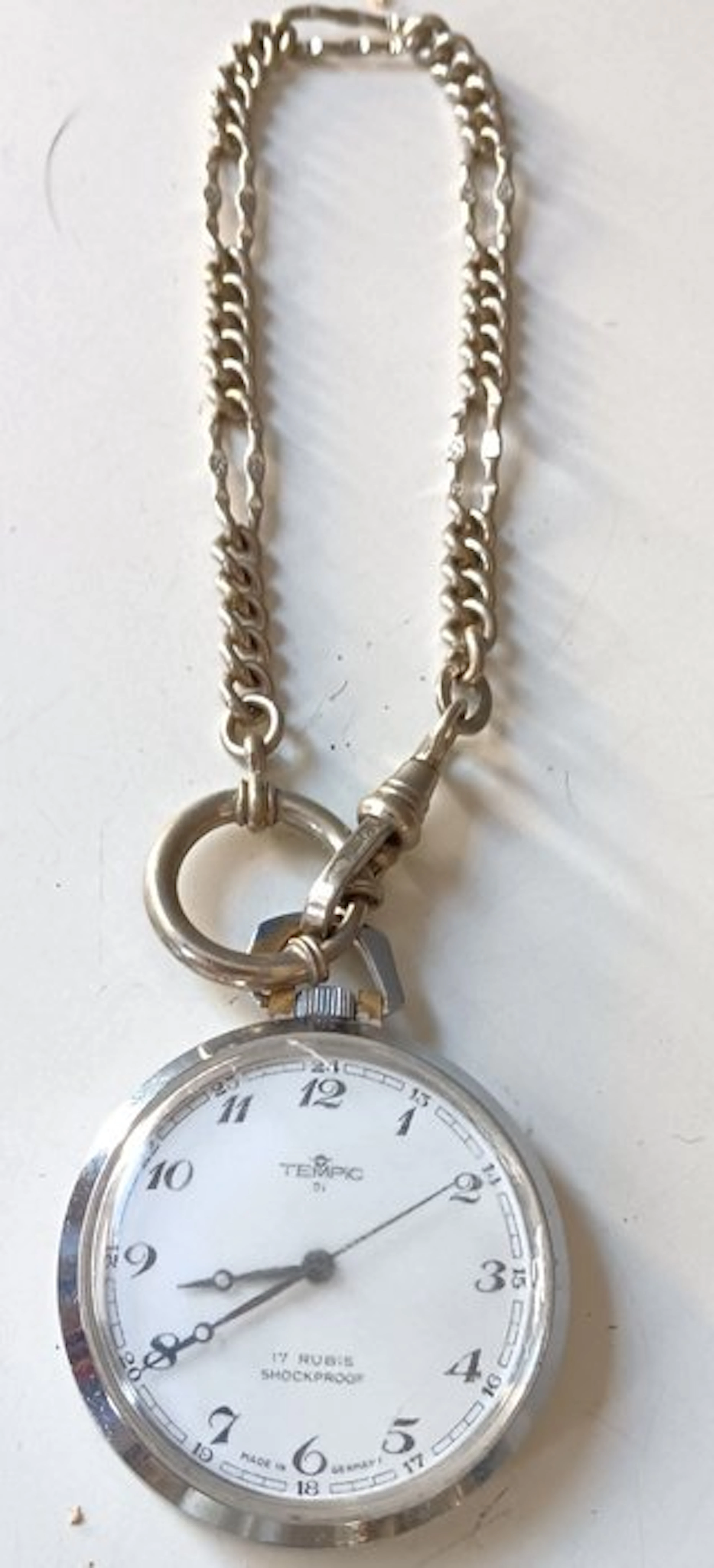 Tempic mechanical pocket watch 17 Rubis schockproof - 1960-1969