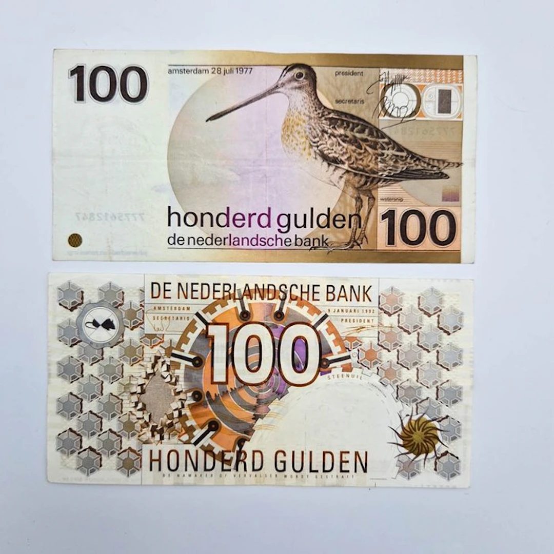 Netherlands. - 2 x 100 Gulden 1992, 1977 - PL105, PL104 (No reserve price)