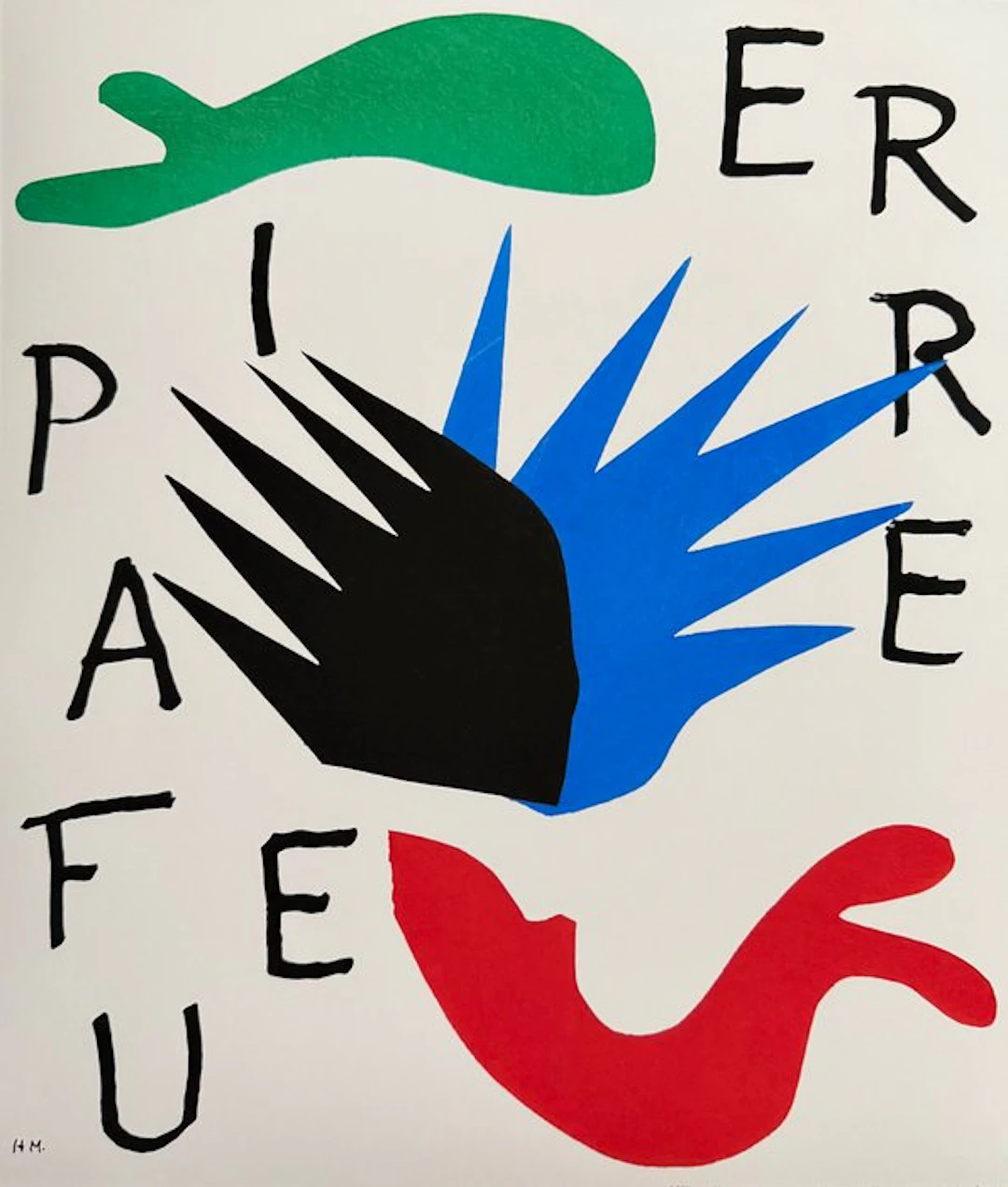 Henri Matisse (1869-1954) - “Pierre à feu, 1947”. Gesigneerd in de plaat.