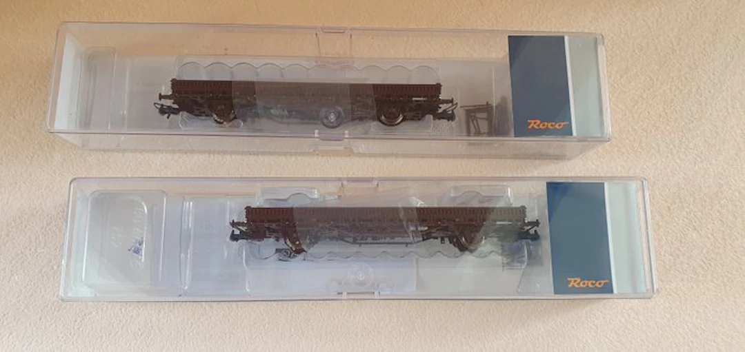 Roco H0 - Model train freight wagon set (2) - SNCF