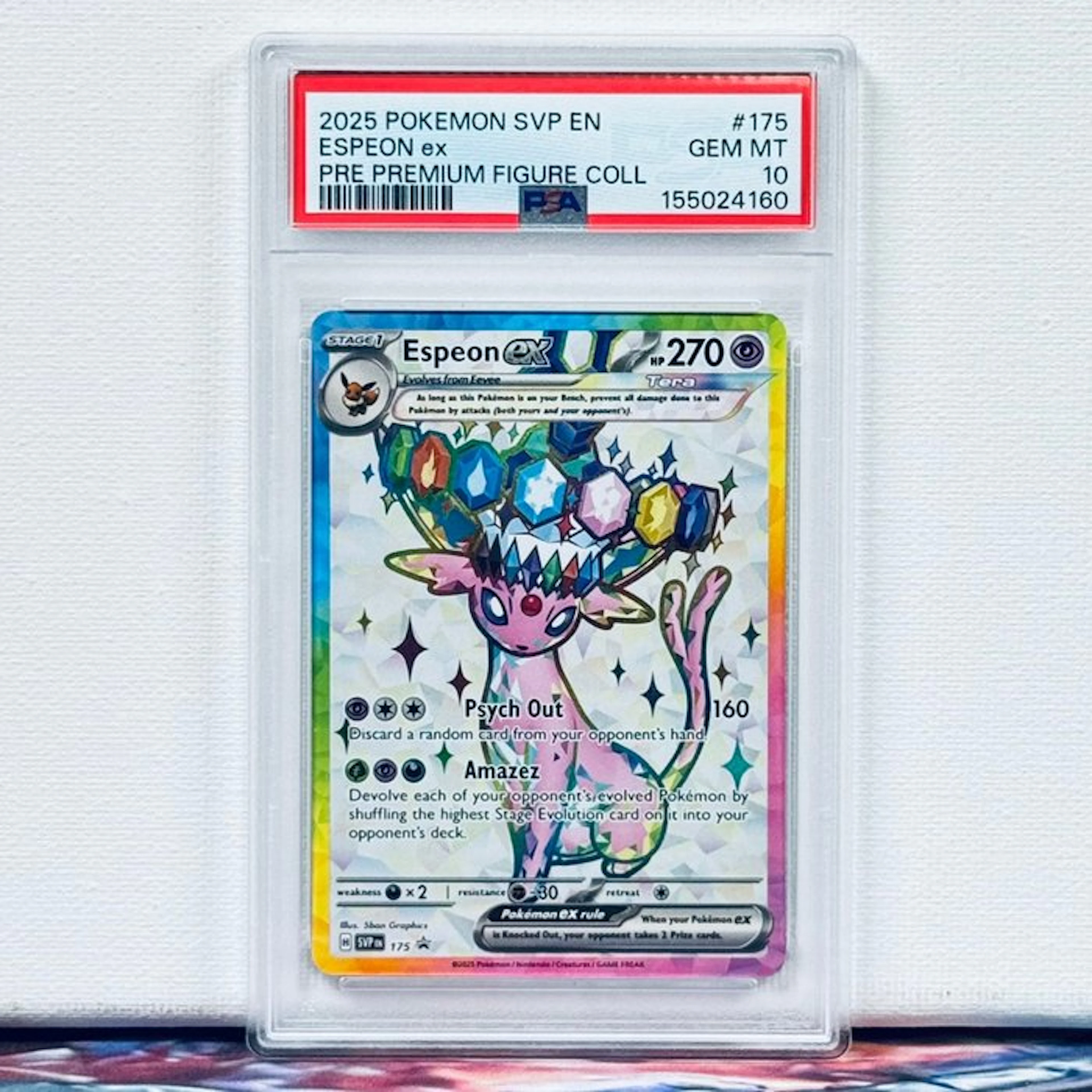 Pokémon Graded card - Espeon ex #175 2025 POKEMON SVP EN...