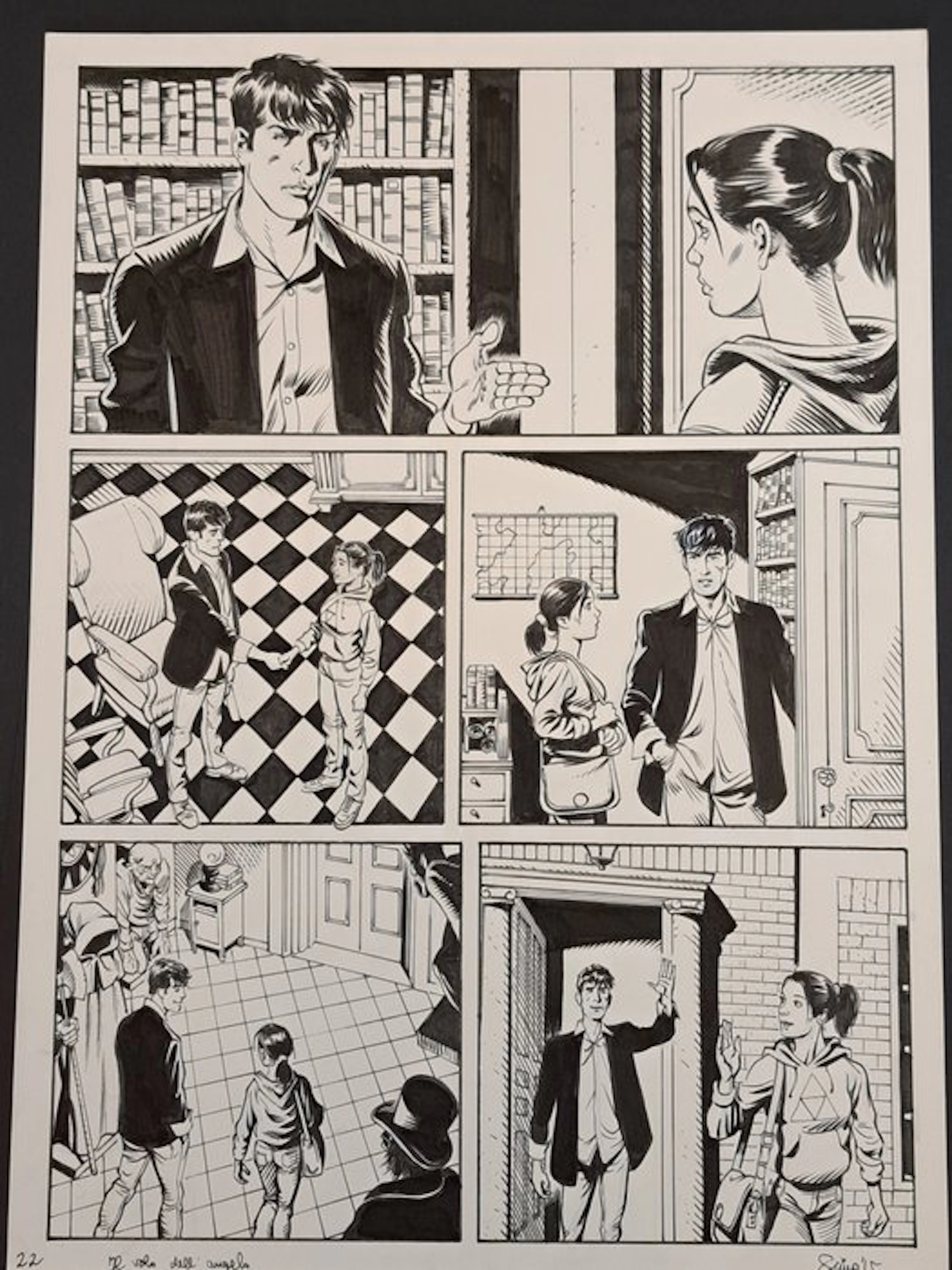 Simeoni, Gigi - 1 Original page - Dylan Dog: Il Passo dell'Angelo - 2017