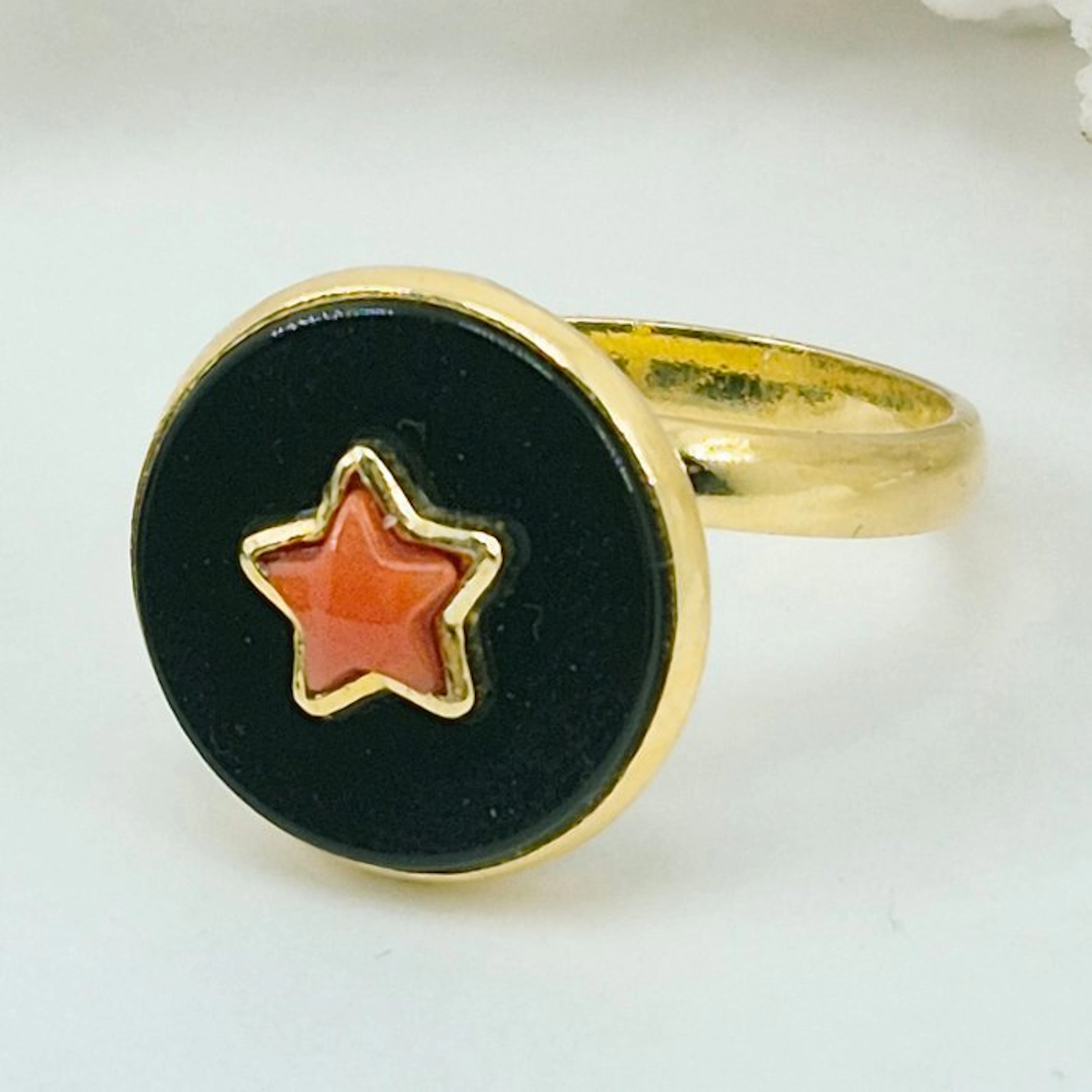 Coral - Silver, Gold-plated, No Reserve - Ring - CORALLO MEDITERRANEO