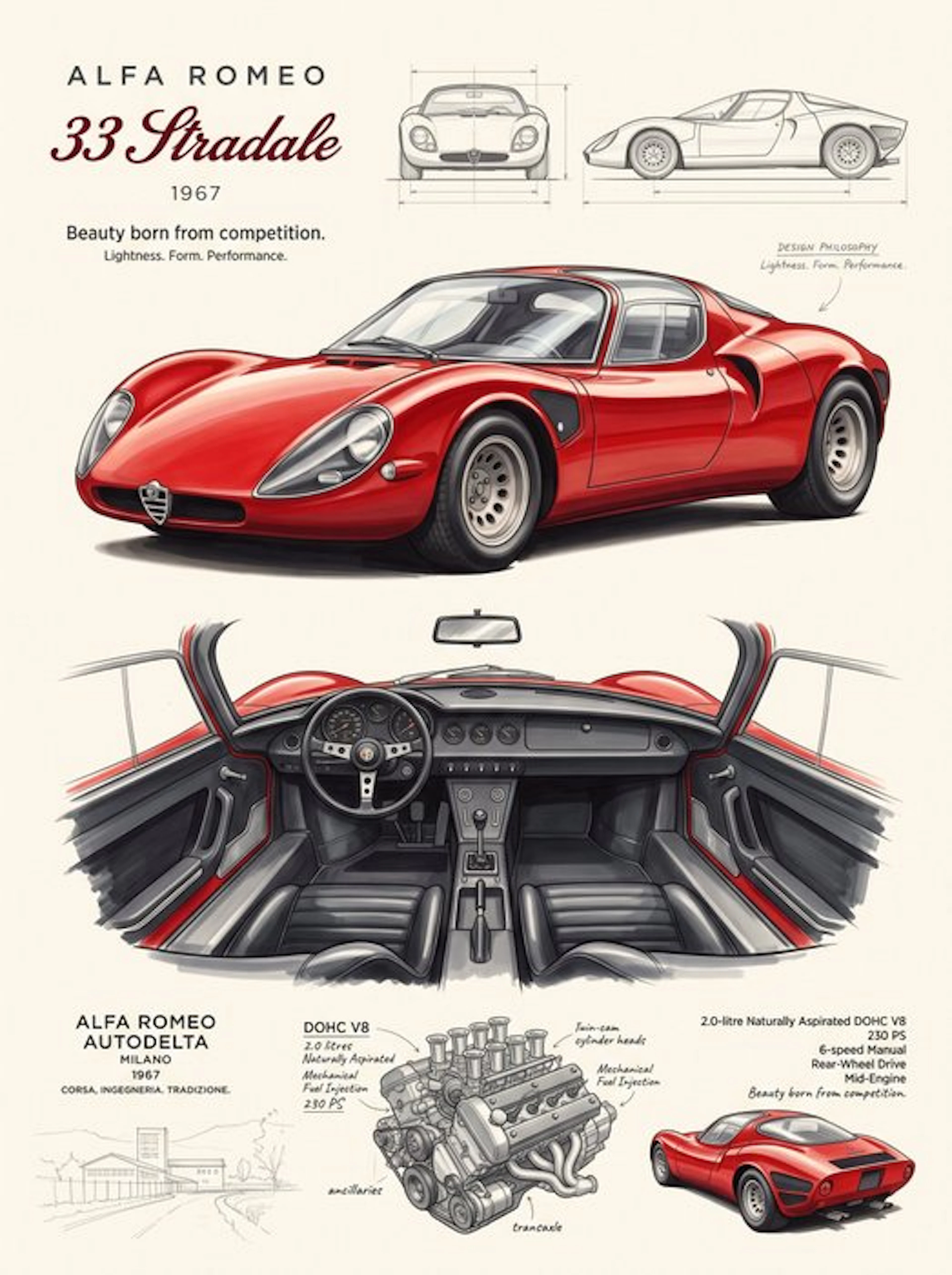 Shmidt.Art - Alfa Romeo - Alfa Romeo 33 Stradale - 1960s