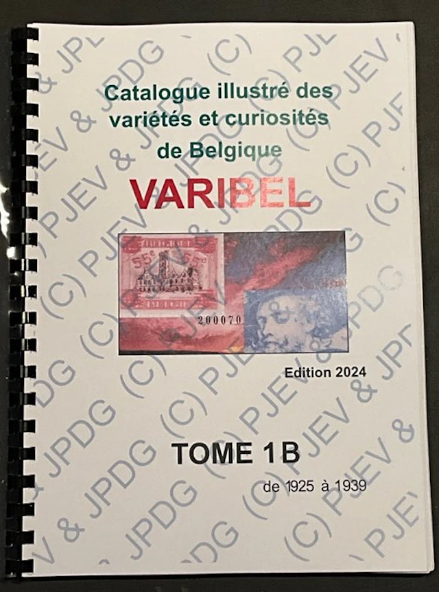 Belgium 1925/1939 - Literature - VARIBEL: Volume 1B - OBP...