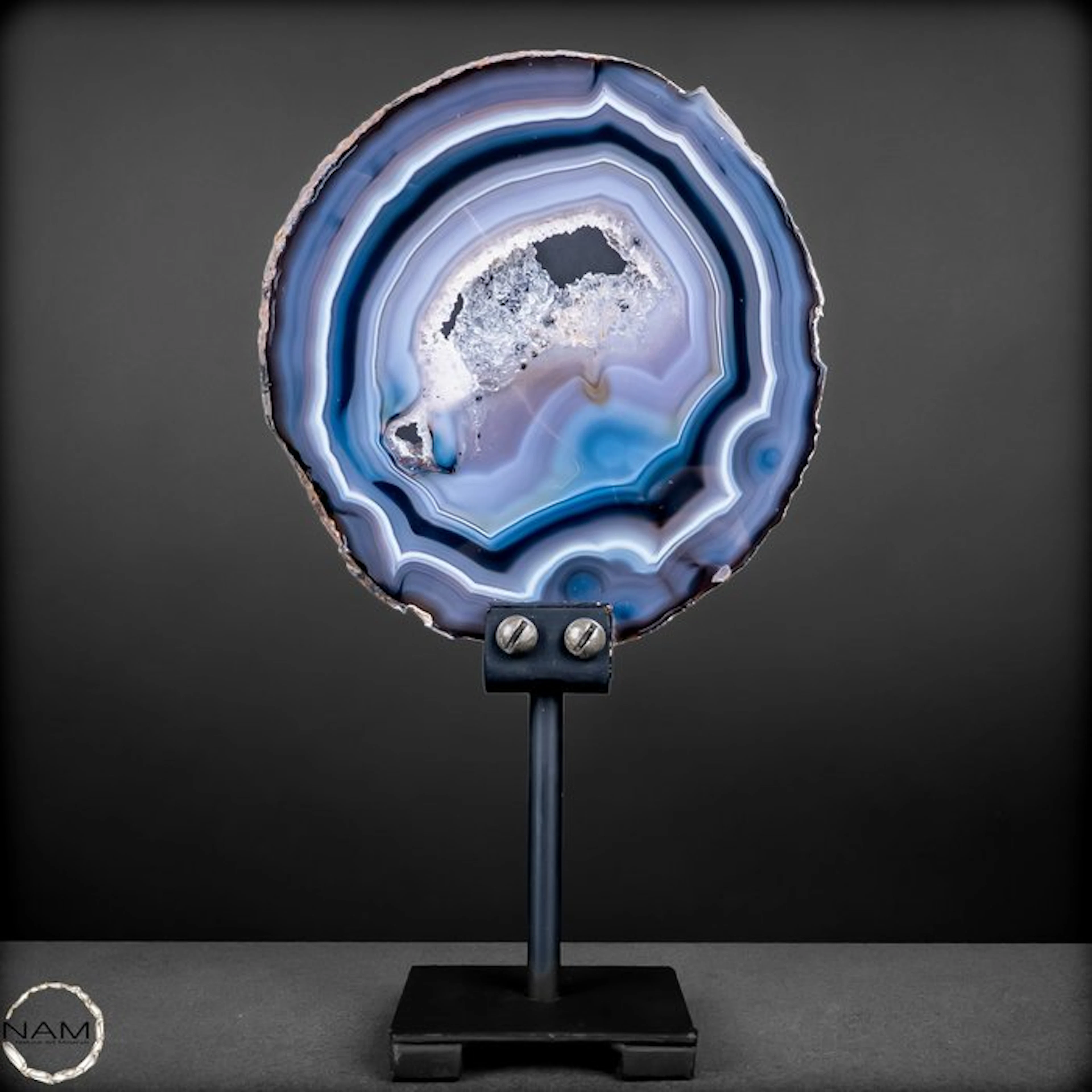 Exclusive agate slice from Brazil – Nature art in its perfected form- 708.96 g