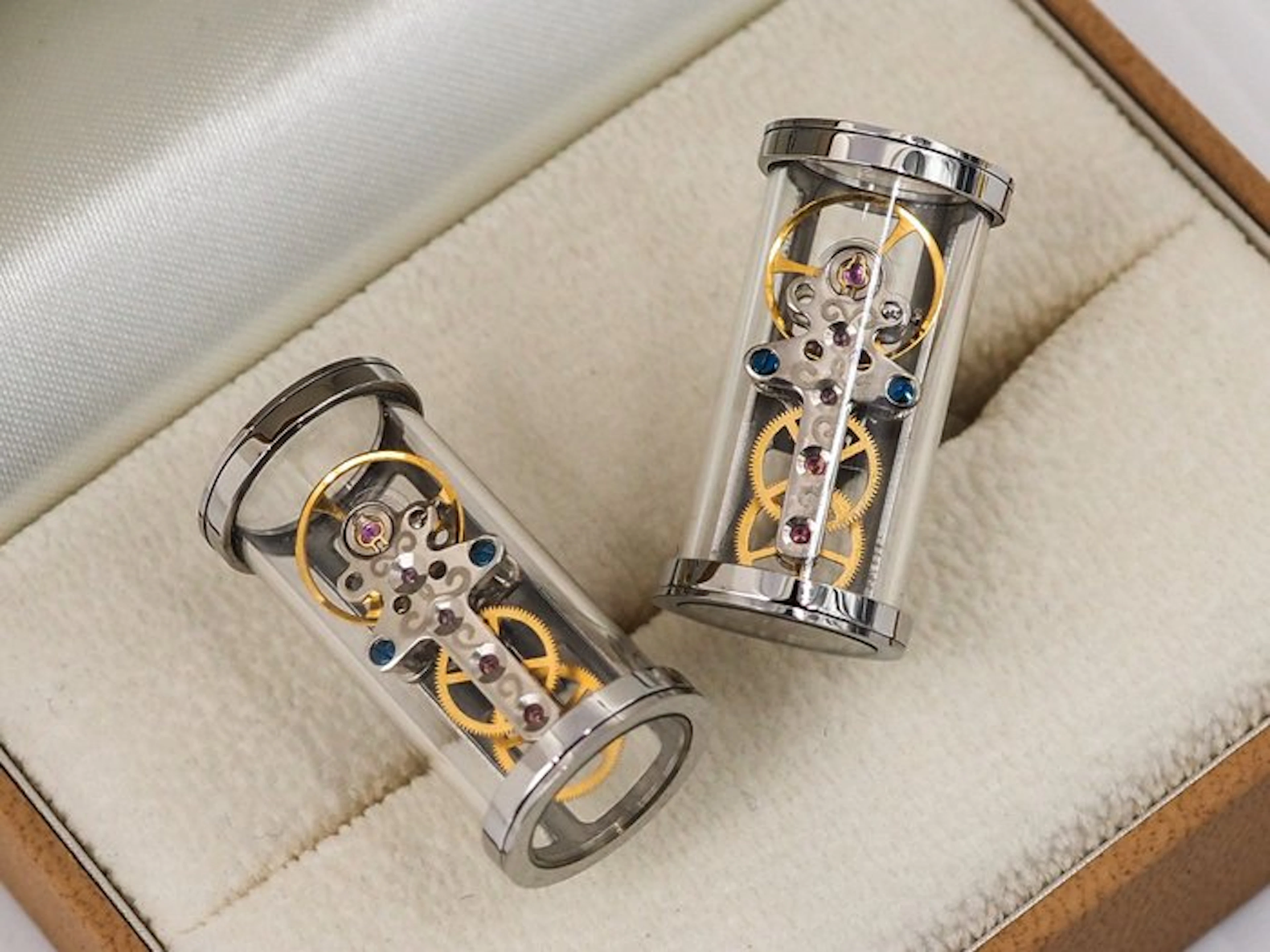 Mechanic OpenSide - No Reserve – Stainless Steel - Cufflinks - TF Est. 1968