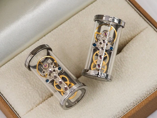 Mechanic OpenSide - No Reserve – Stainless Steel - Cufflinks - TF Est. 1968