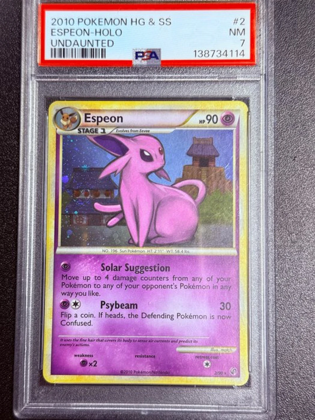 Pokémon - 1 Graded card - Espeon 2/90 Foil - PSA 7...