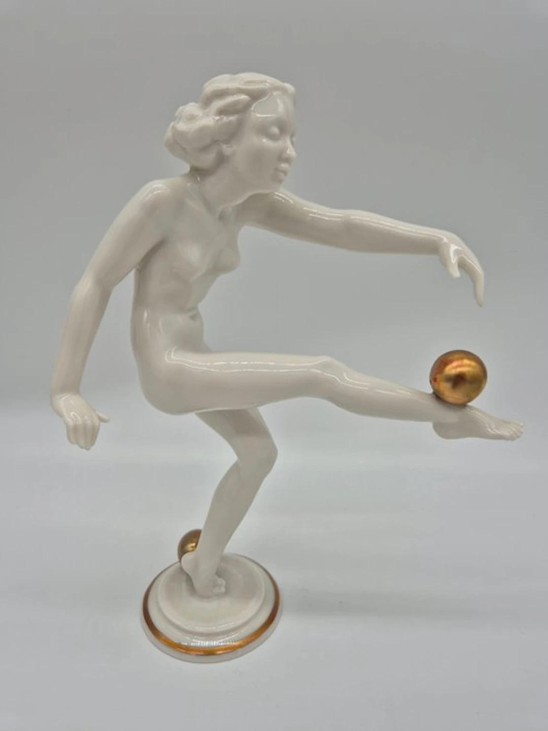Hutschenreuther - Carl Werner - Figure - Kugelspielerin - Porcelain