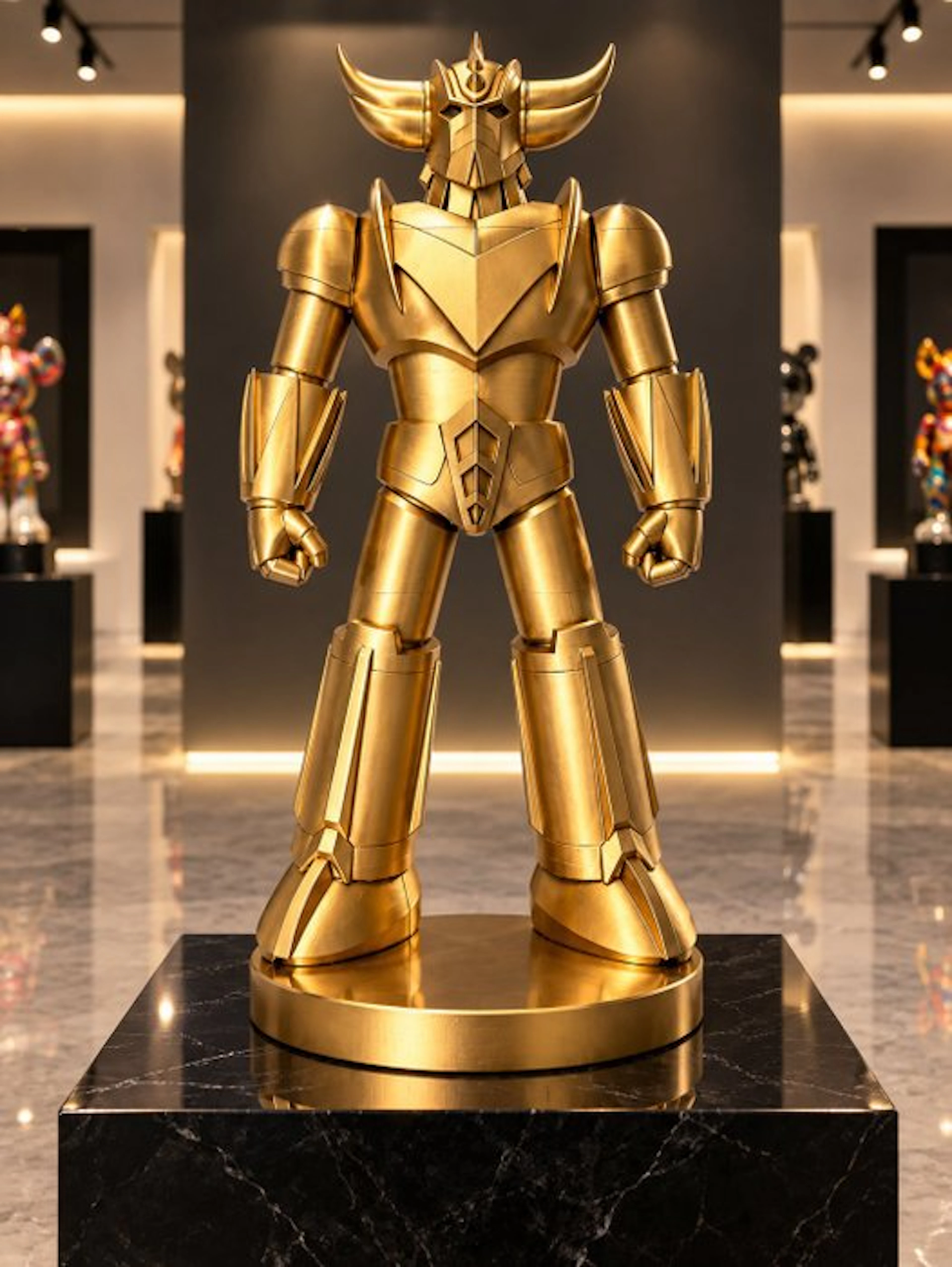 Daluxe Art - 1999 • Gold Goldorak Sculpture
