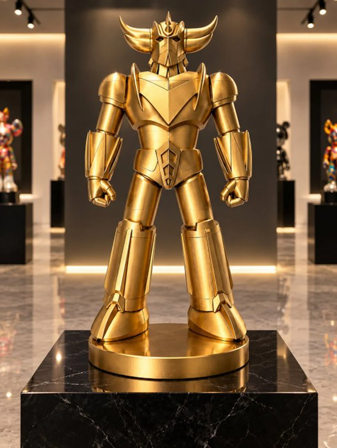 Daluxe Art - 1999 • Gold Goldorak Sculpture