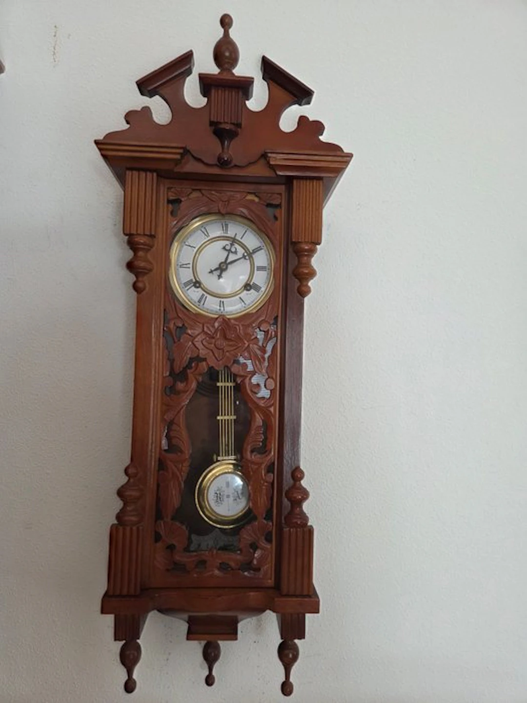 Wall clock - Wood - 1980-1990 - Beautiful wall clock