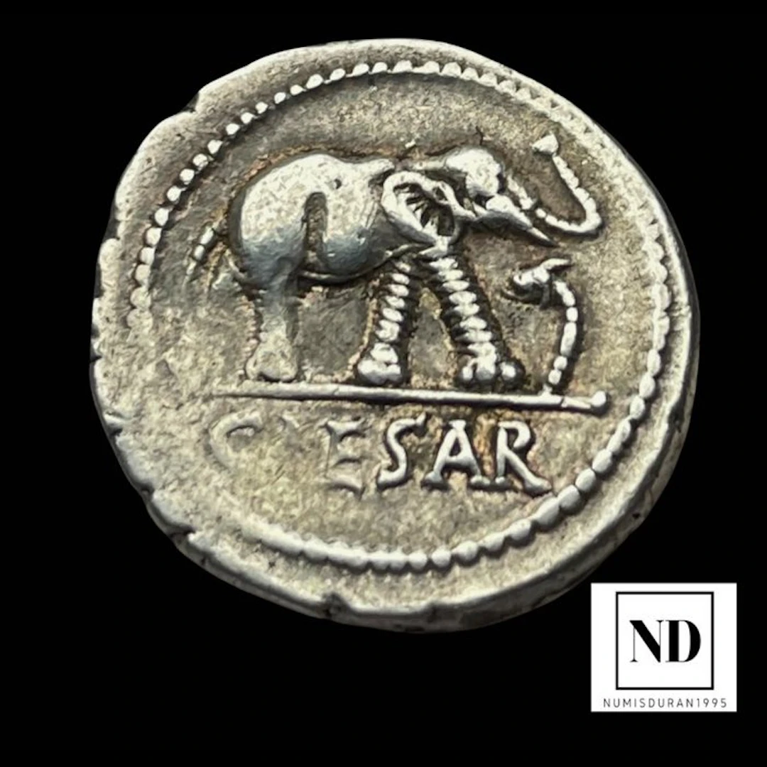 Roman Empire. Julius Caesar. Denarius 54-51 a.C - Ceca itinerante
