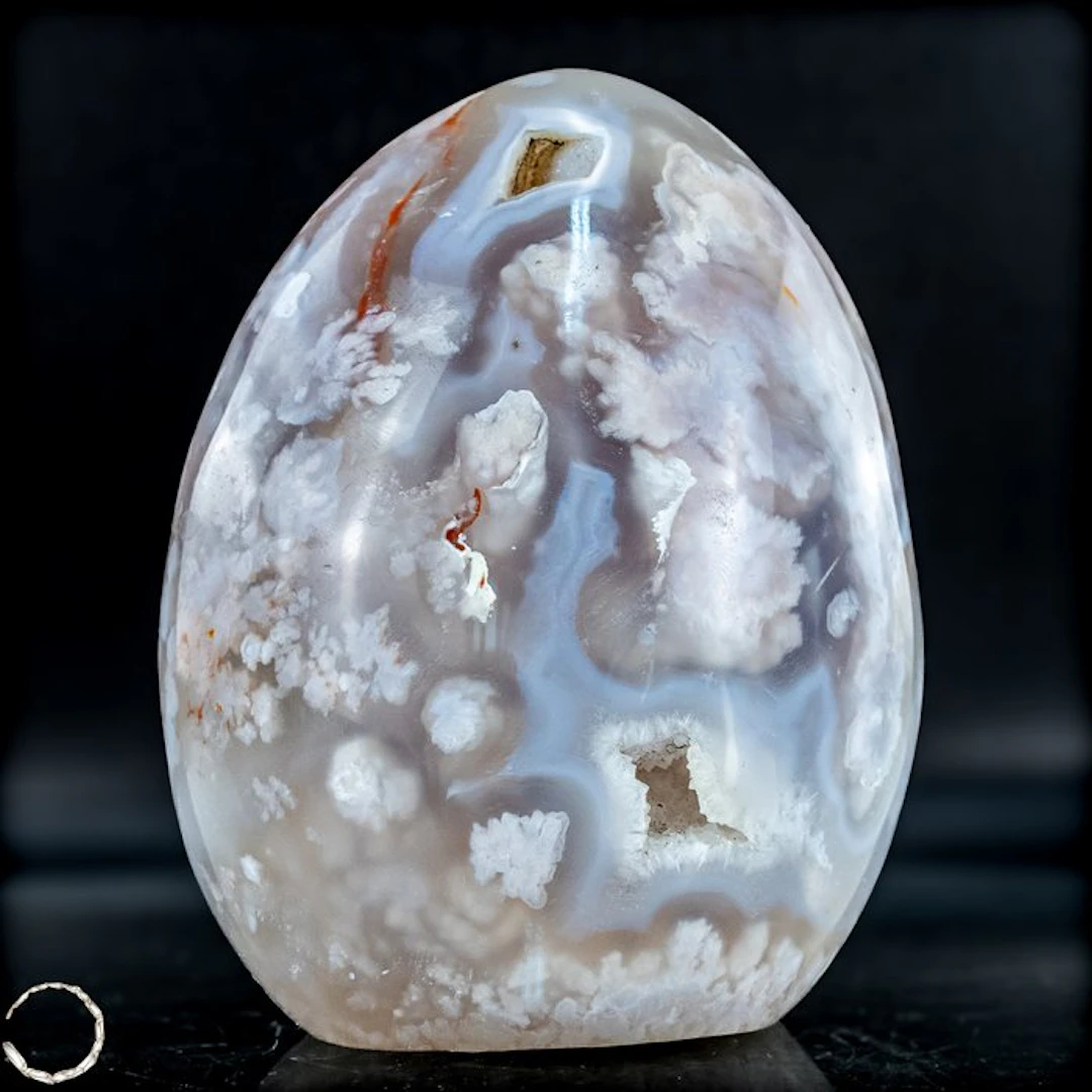 Natural First Quality Flower Agate Freeform/ Druze- 1231.42 g