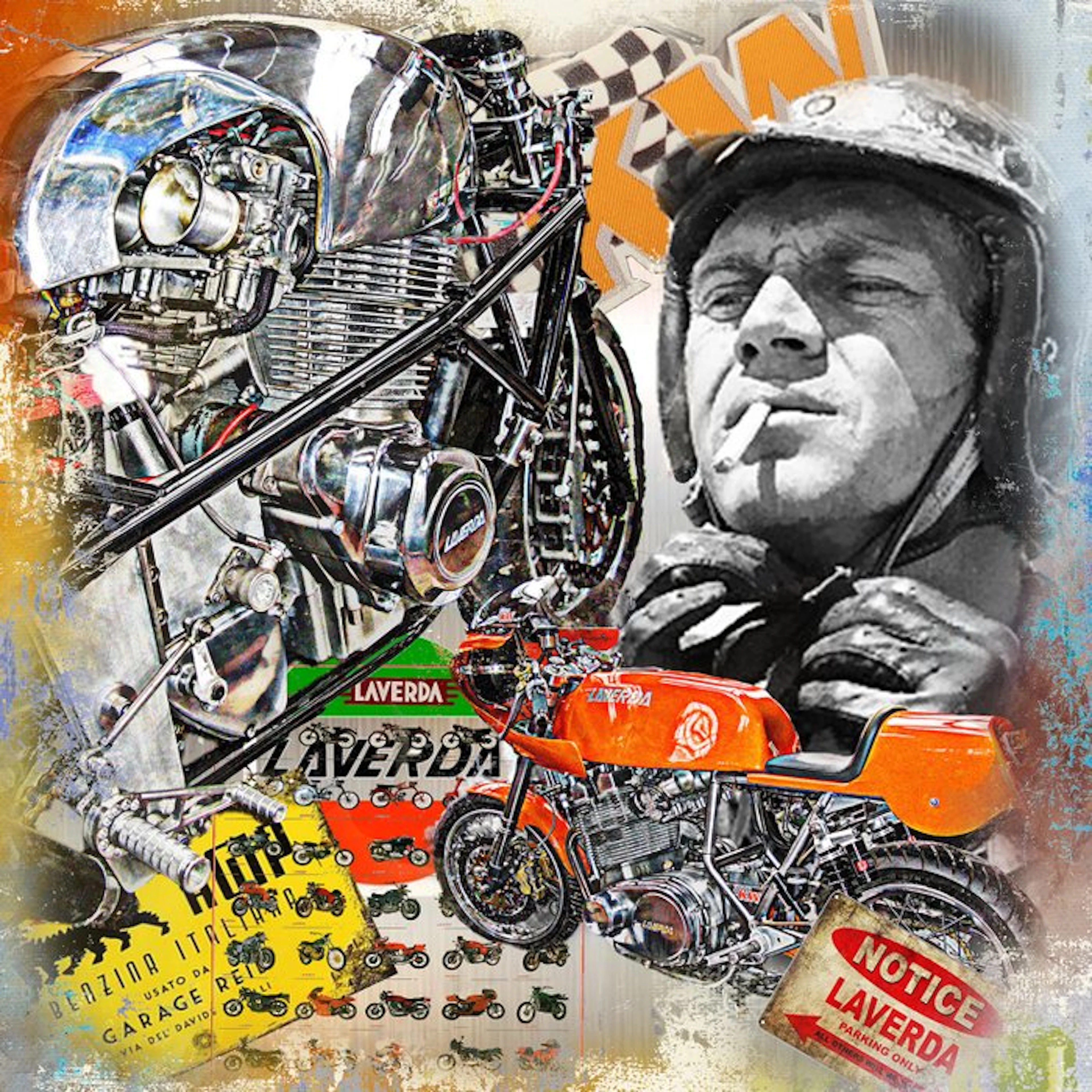 Luc Best - Steve McQueen "Laverda SFC Classic Bike"