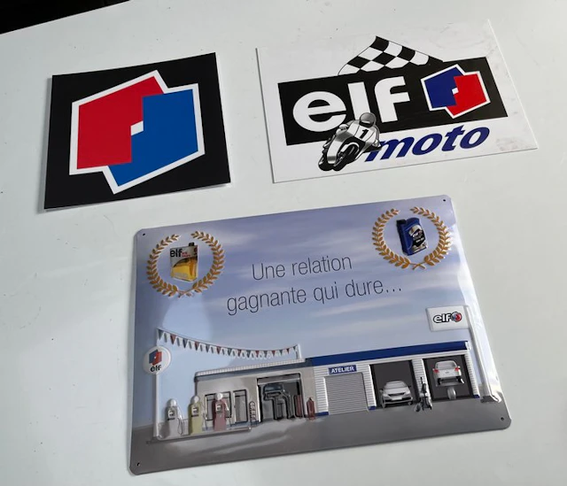 ELF - Eleven oil billboards. - Sign (3) - Metal and plastic