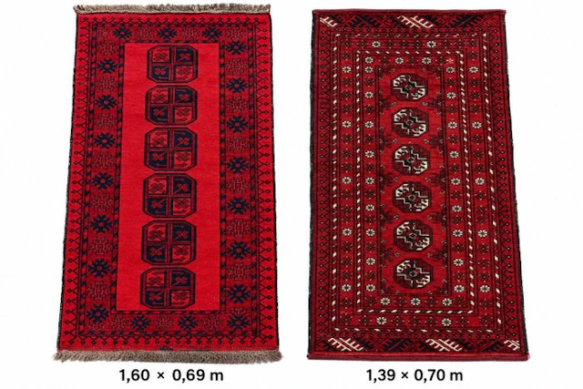 Afghan - Rug - 1.6 cm - 0.69 cm