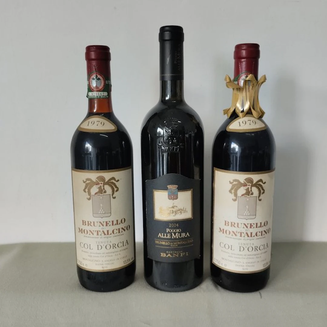 1979 x2 Col D'Orcia & 2004 Poggio alle Mura - Brunello di...