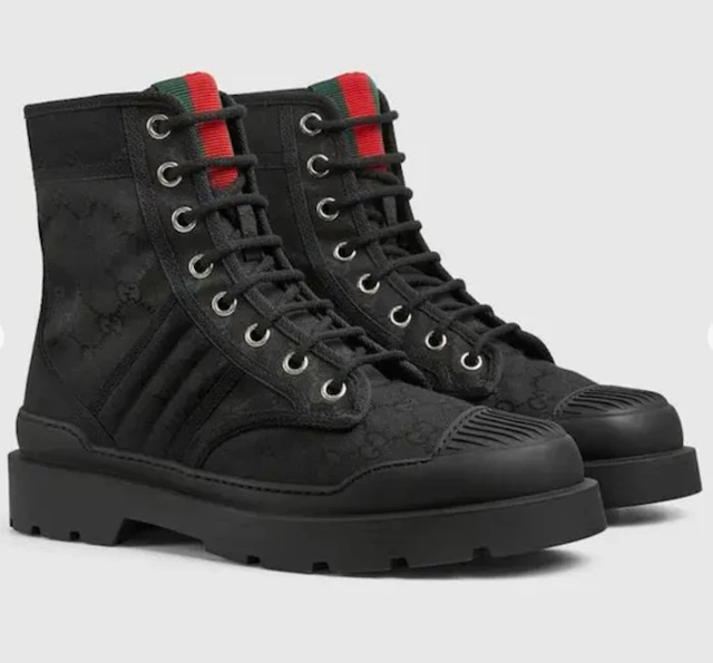 Gucci - Bottines Gucci en toile GG - High-top trainers...