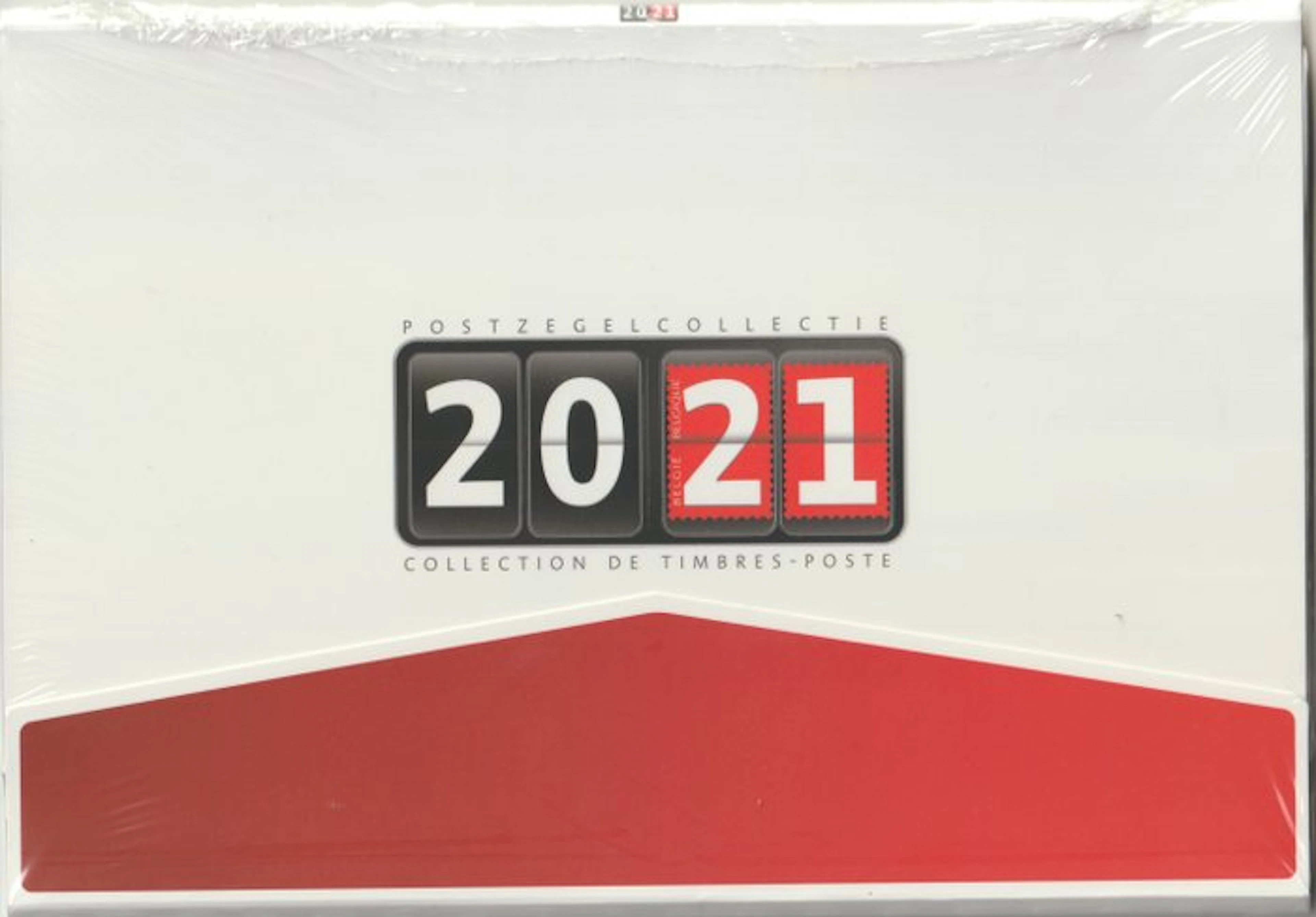 Belgium 2021 - year folder in the original packaging from Bpost.