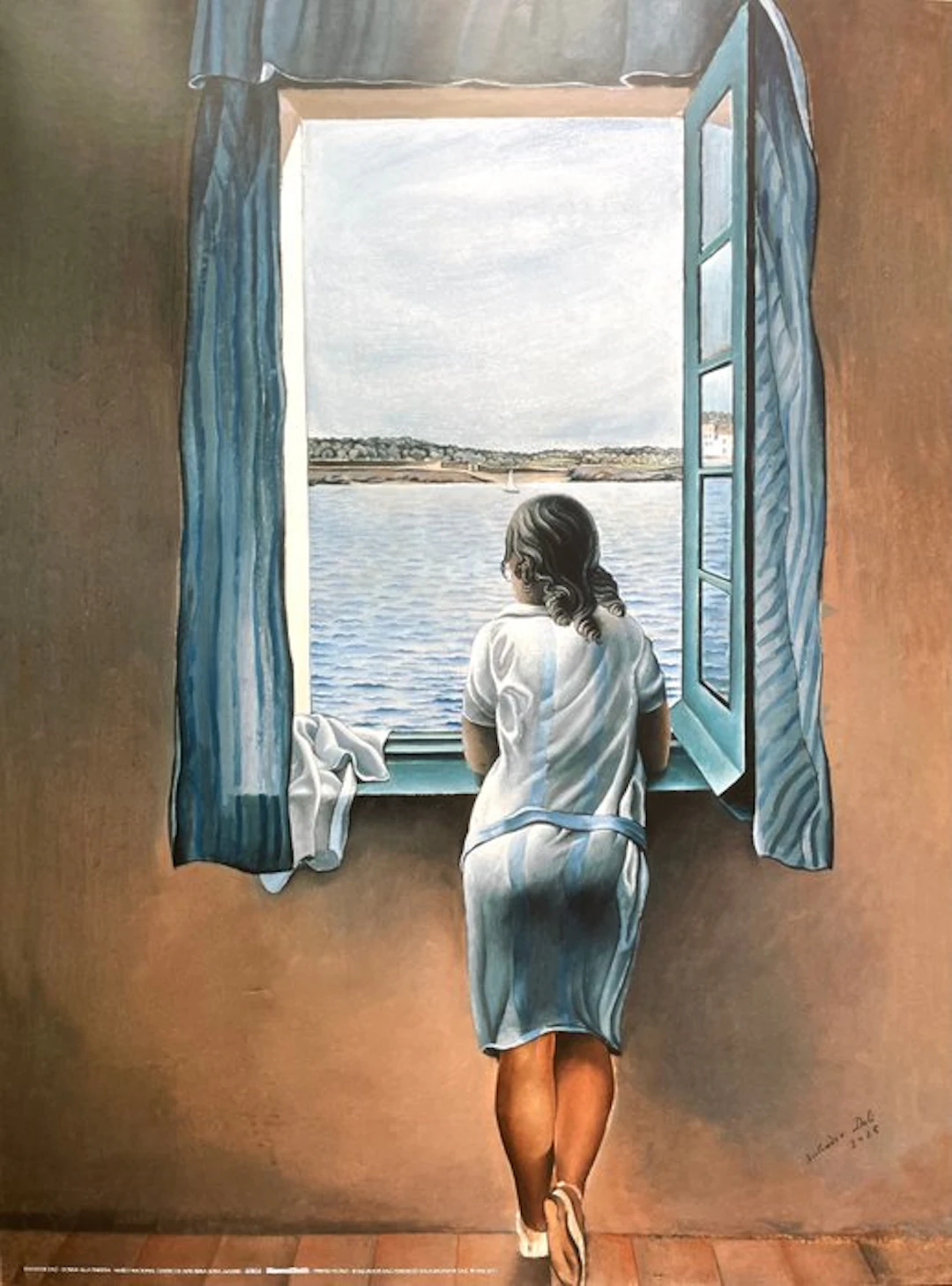 Salvador Dalí (after) - Figura en una finestra - Offset...