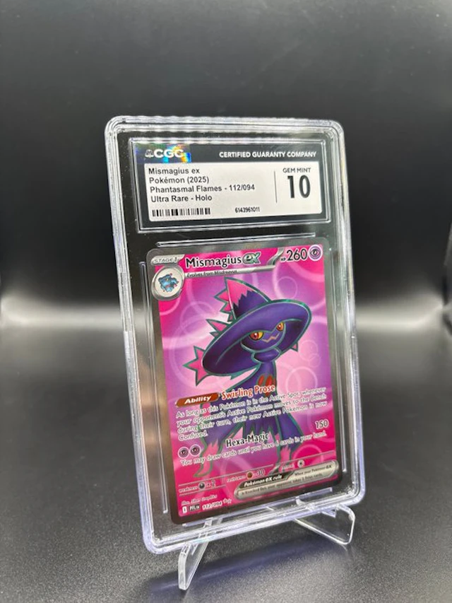 Pokémon - 1 Graded card - Mismagius 112 Phantasmal Flames Full art - CGC 10