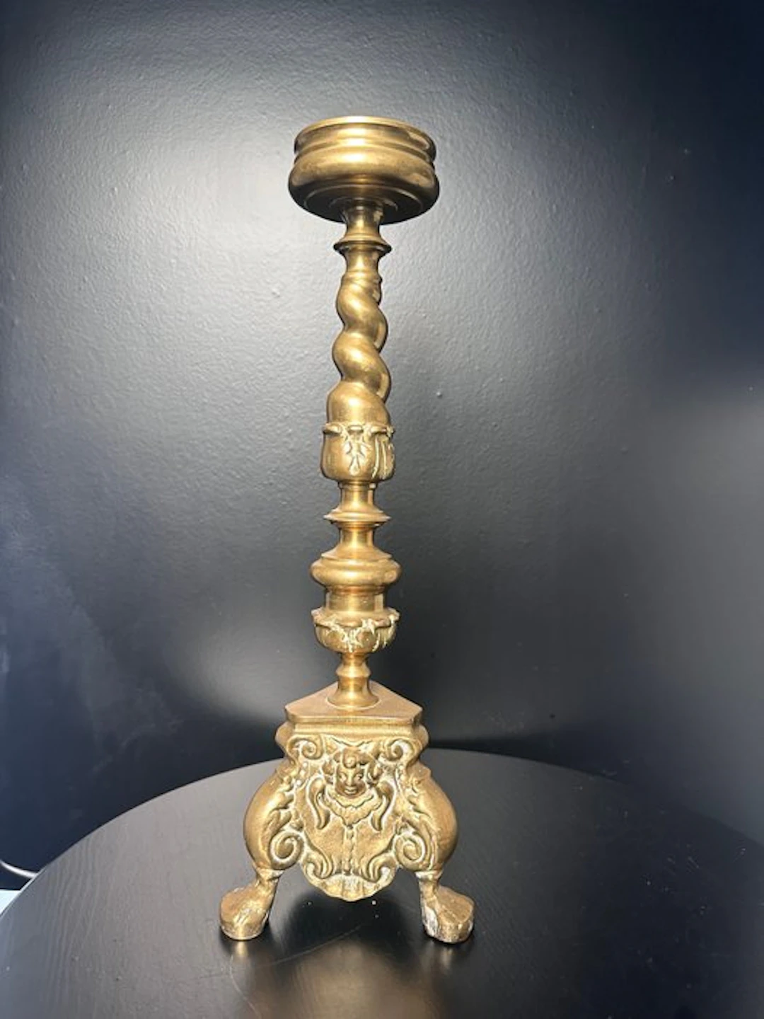Candelabrum Large & Heavy Antique Church Altar...