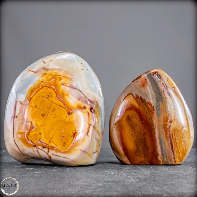 Polychrome Jasper Set – Warm earthy tones in natural...