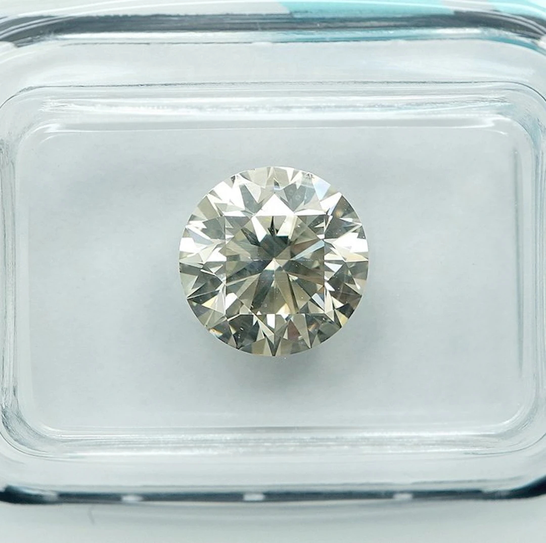 1 pcs Diamond (Natural) - 2.09 ct - Round - SI2...
