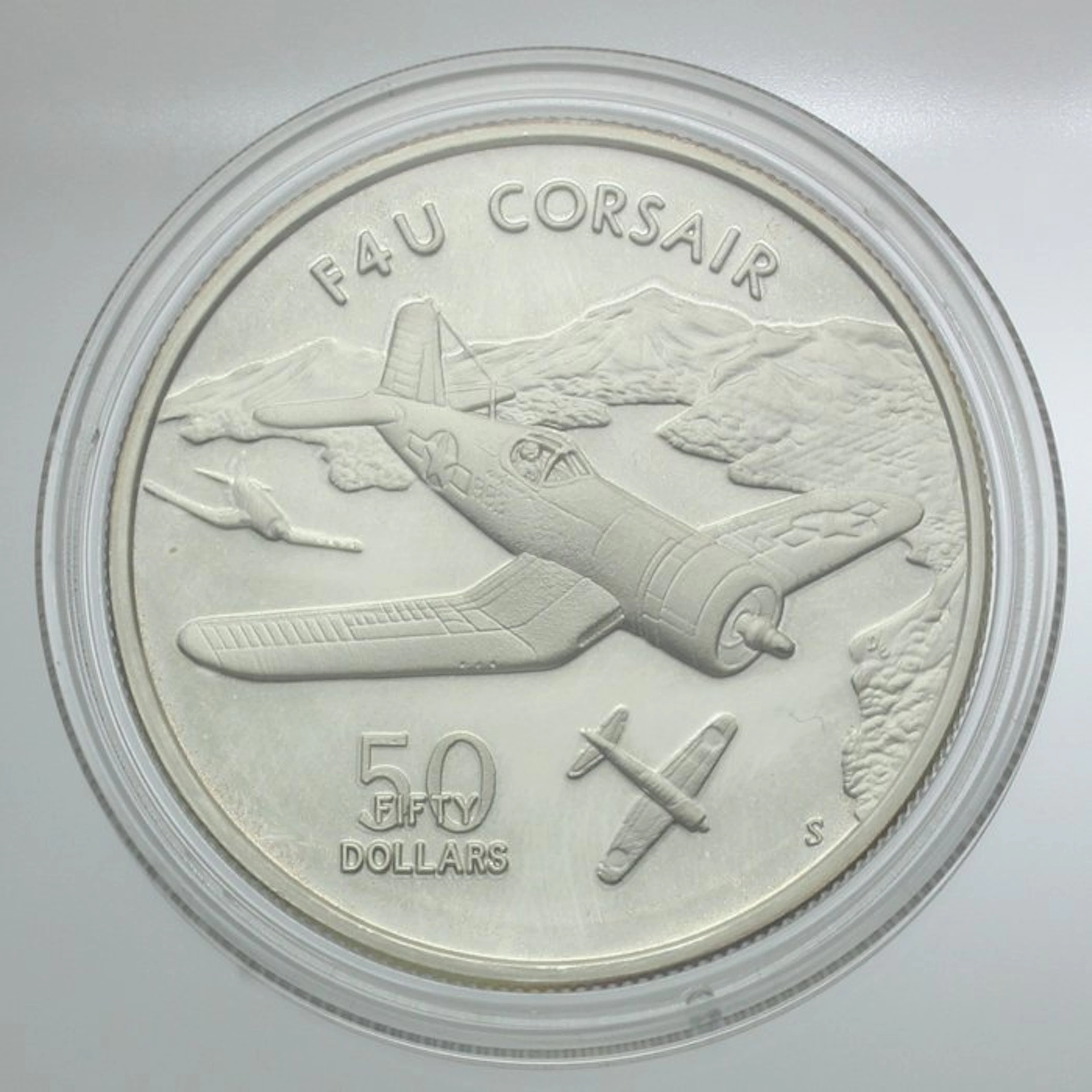 Marshall Islands. 50 Dollars Argent PROOF F4U 1991 (No reserve price)
