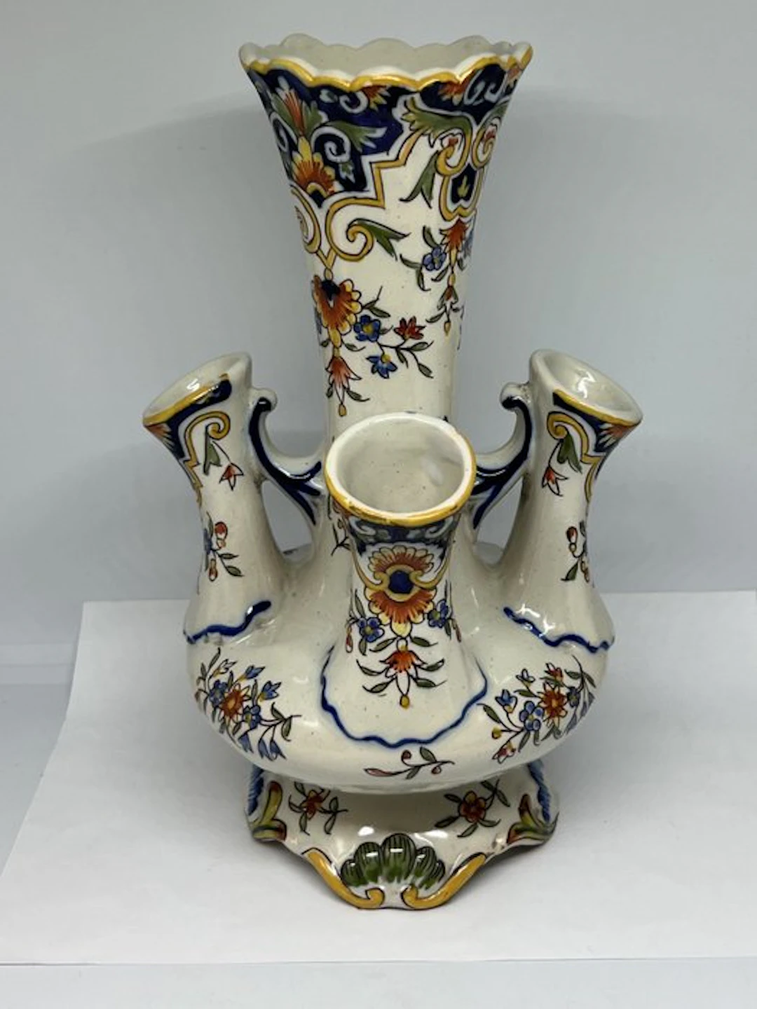 Vase - Ceramic - French faïence bouquetière